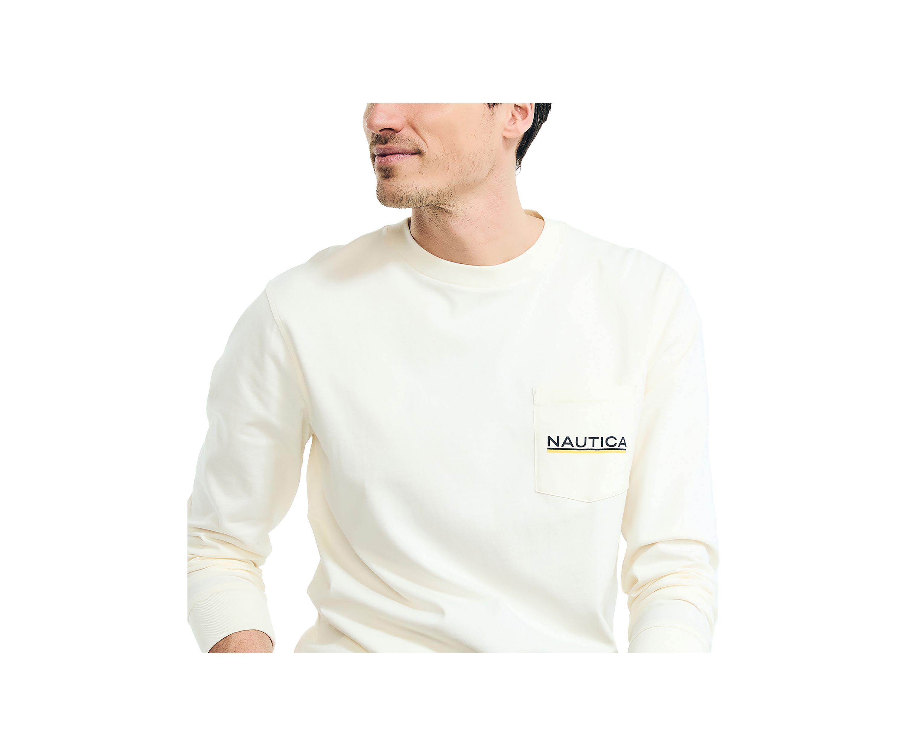 Long Sleeve Graphic Pocket T-Shirt