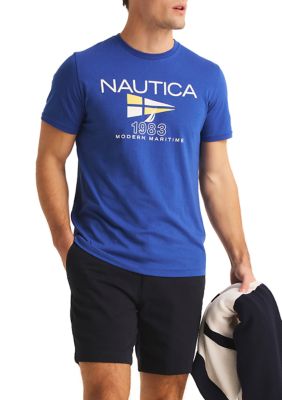 Sustainably Crafted Modern Maritime Graphic T-Shirt