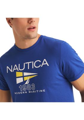 Sustainably Crafted Modern Maritime Graphic T-Shirt