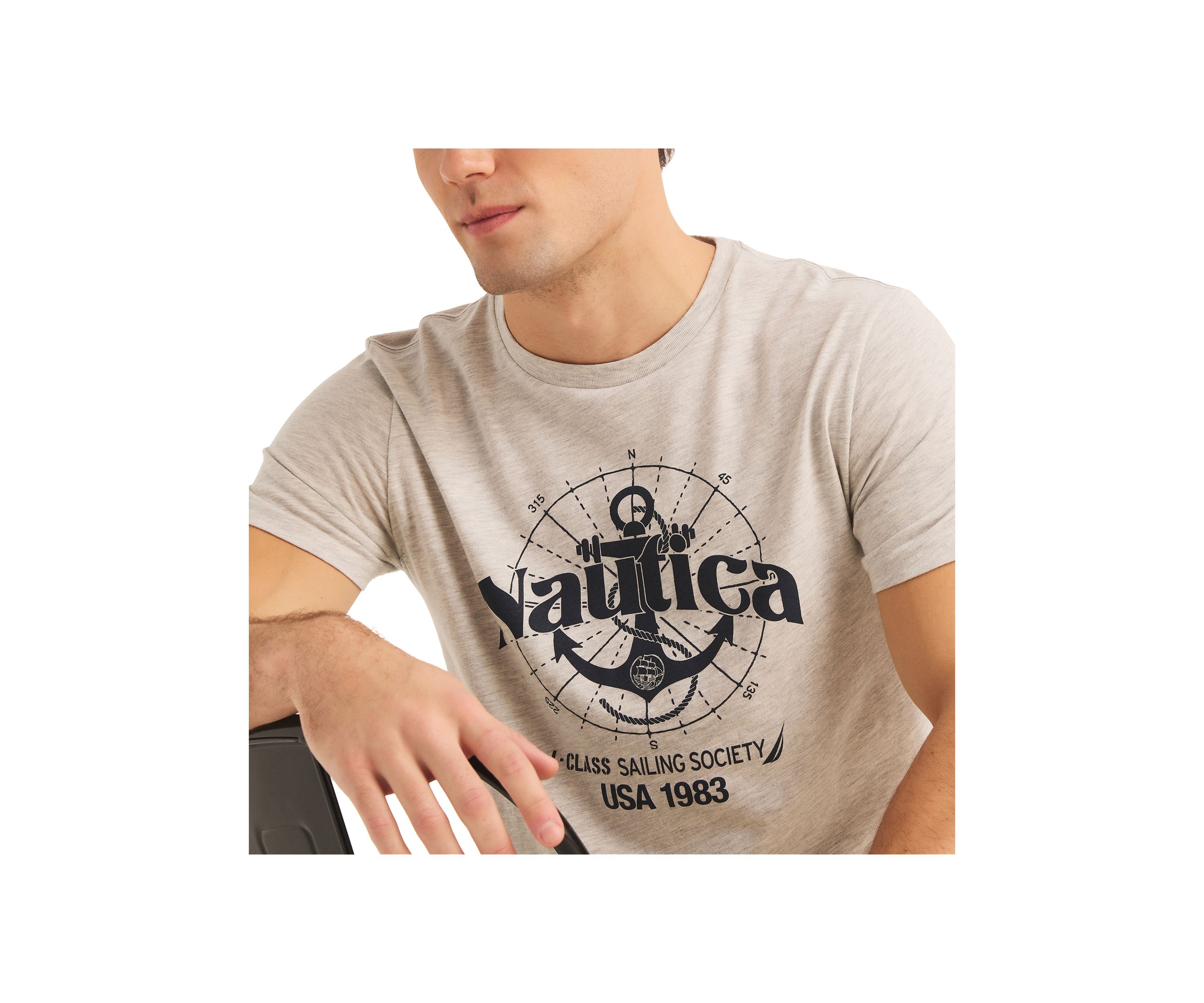 Sustainably Crafted Sailing Society Graphic T-Shirt