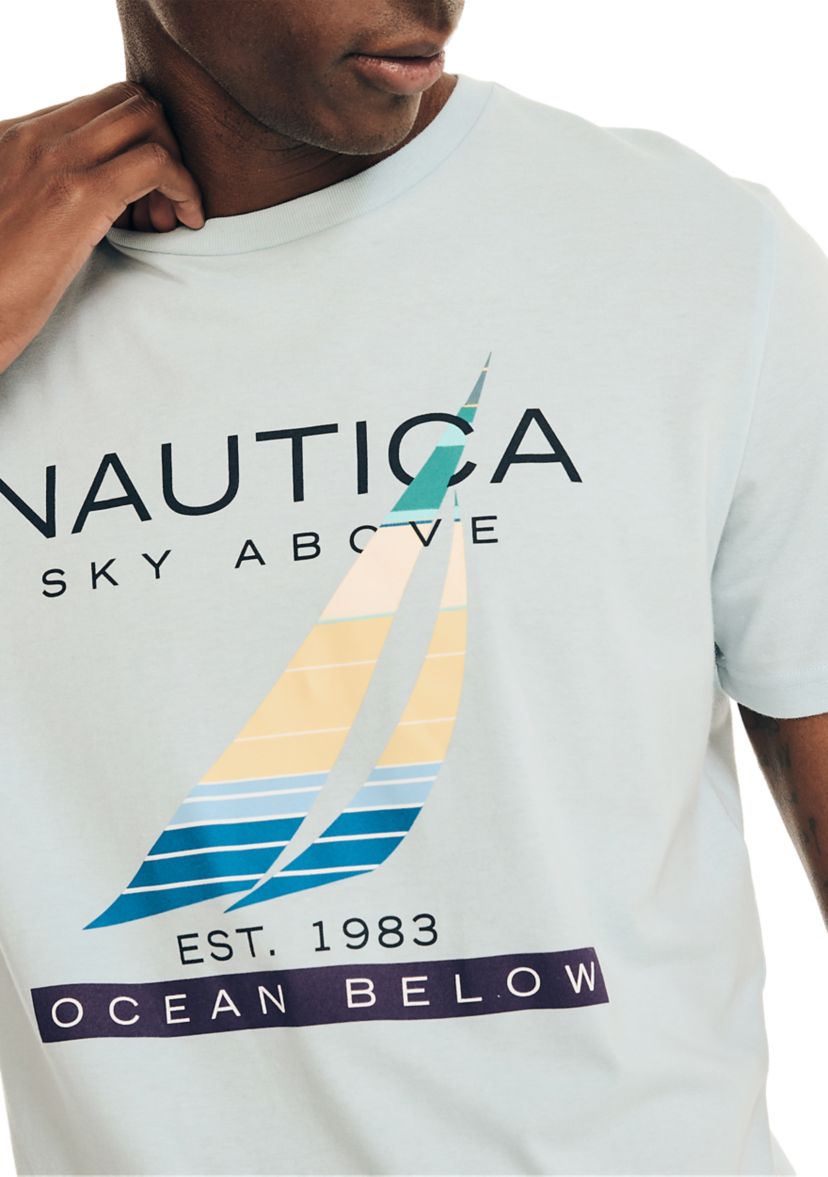 Sustainably Crafted Sky and Ocean Graphic T-Shirt