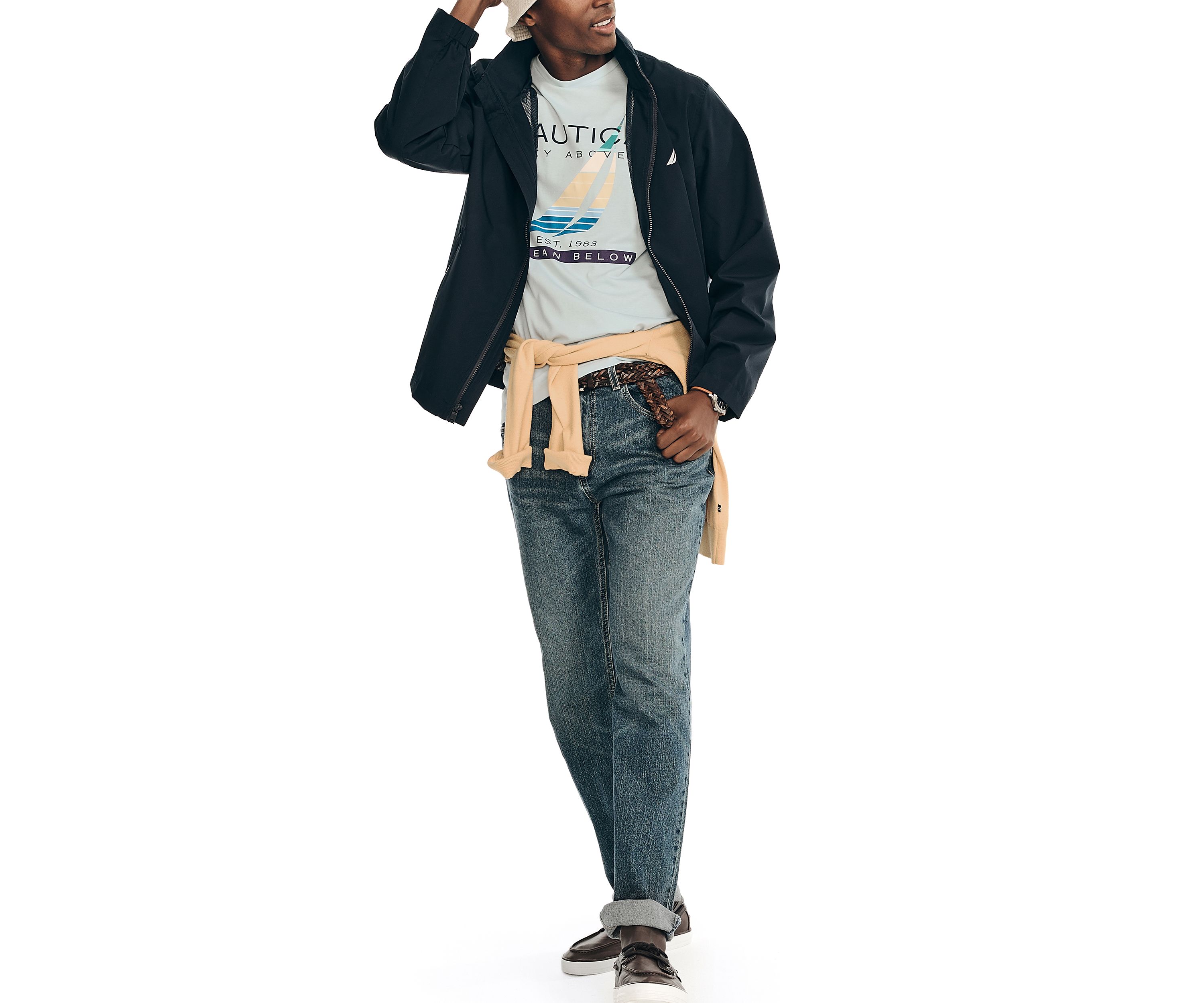 Sustainably Crafted Sky and Ocean Graphic T-Shirt