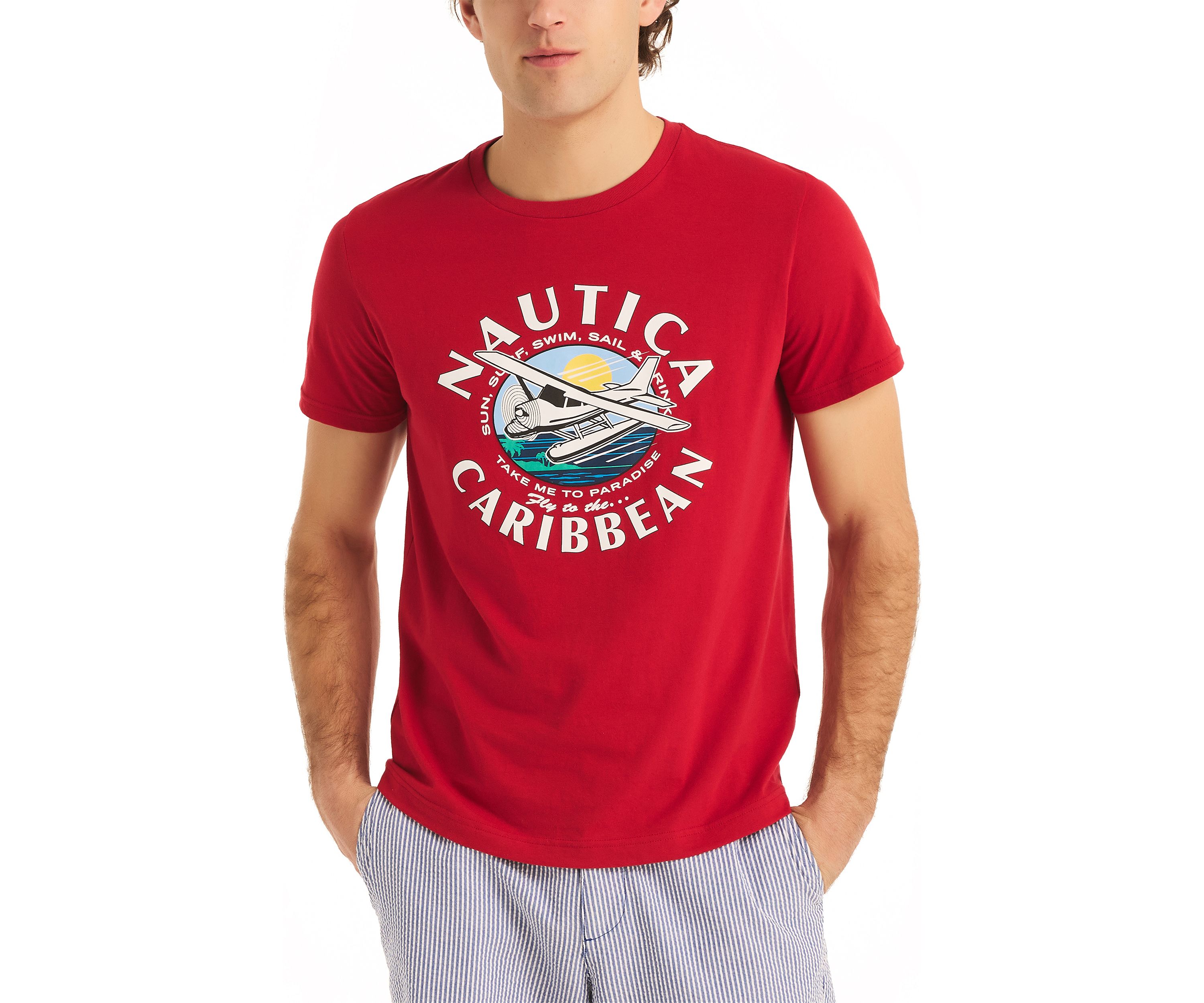  Sustainably Crafted Nautica Caribbean Graphic T-Shirt