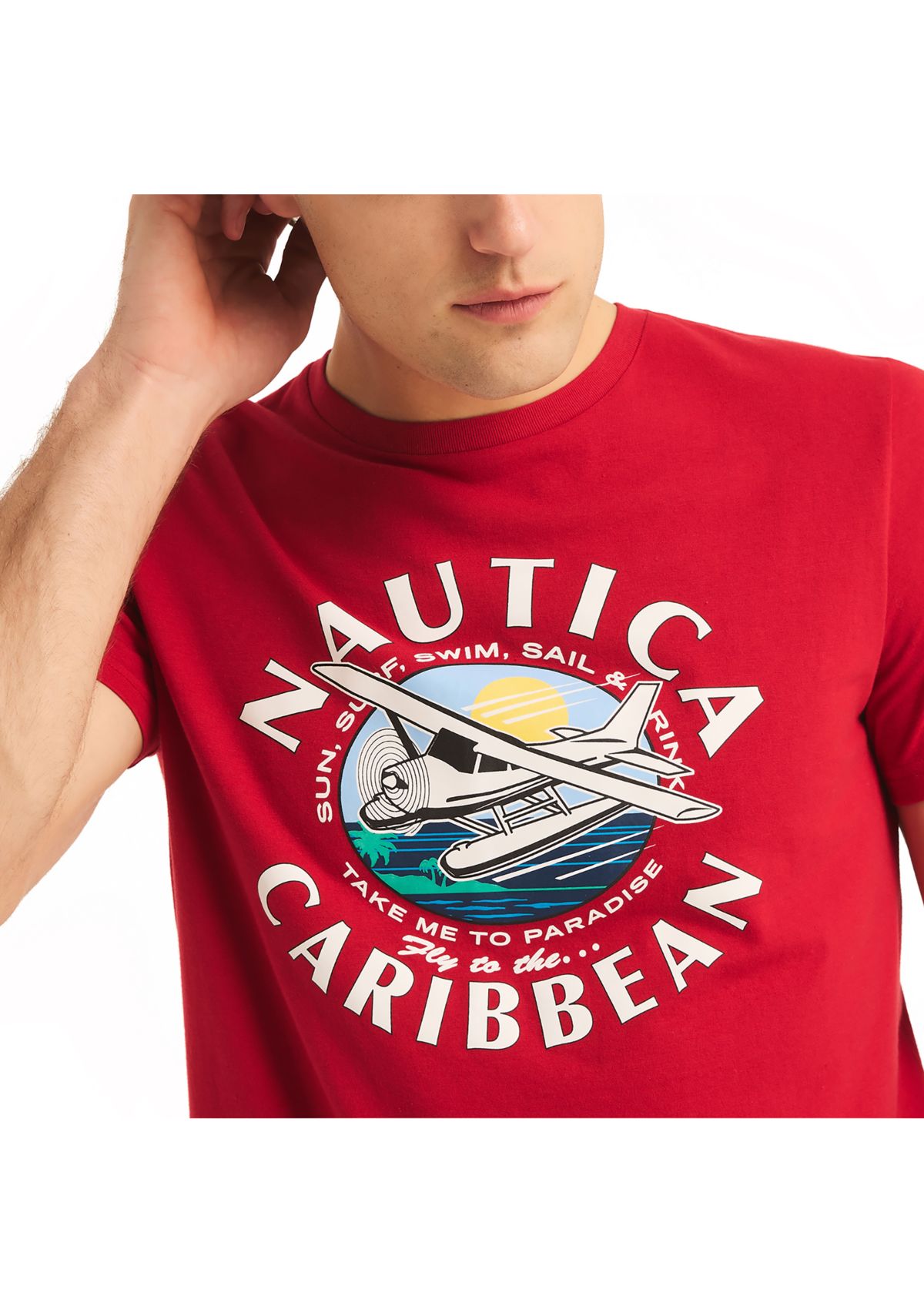  Sustainably Crafted Nautica Caribbean Graphic T-Shirt