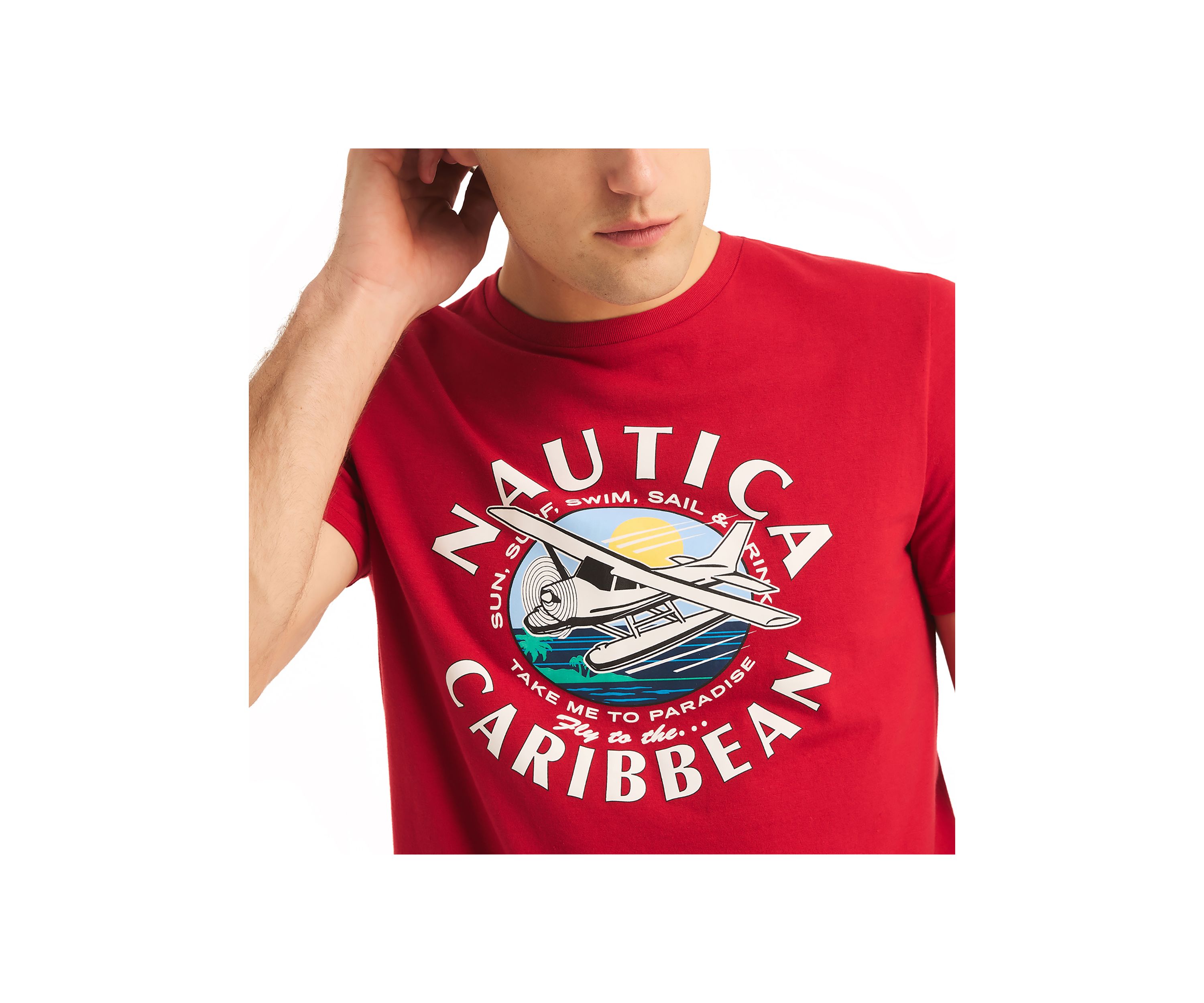  Sustainably Crafted Nautica Caribbean Graphic T-Shirt