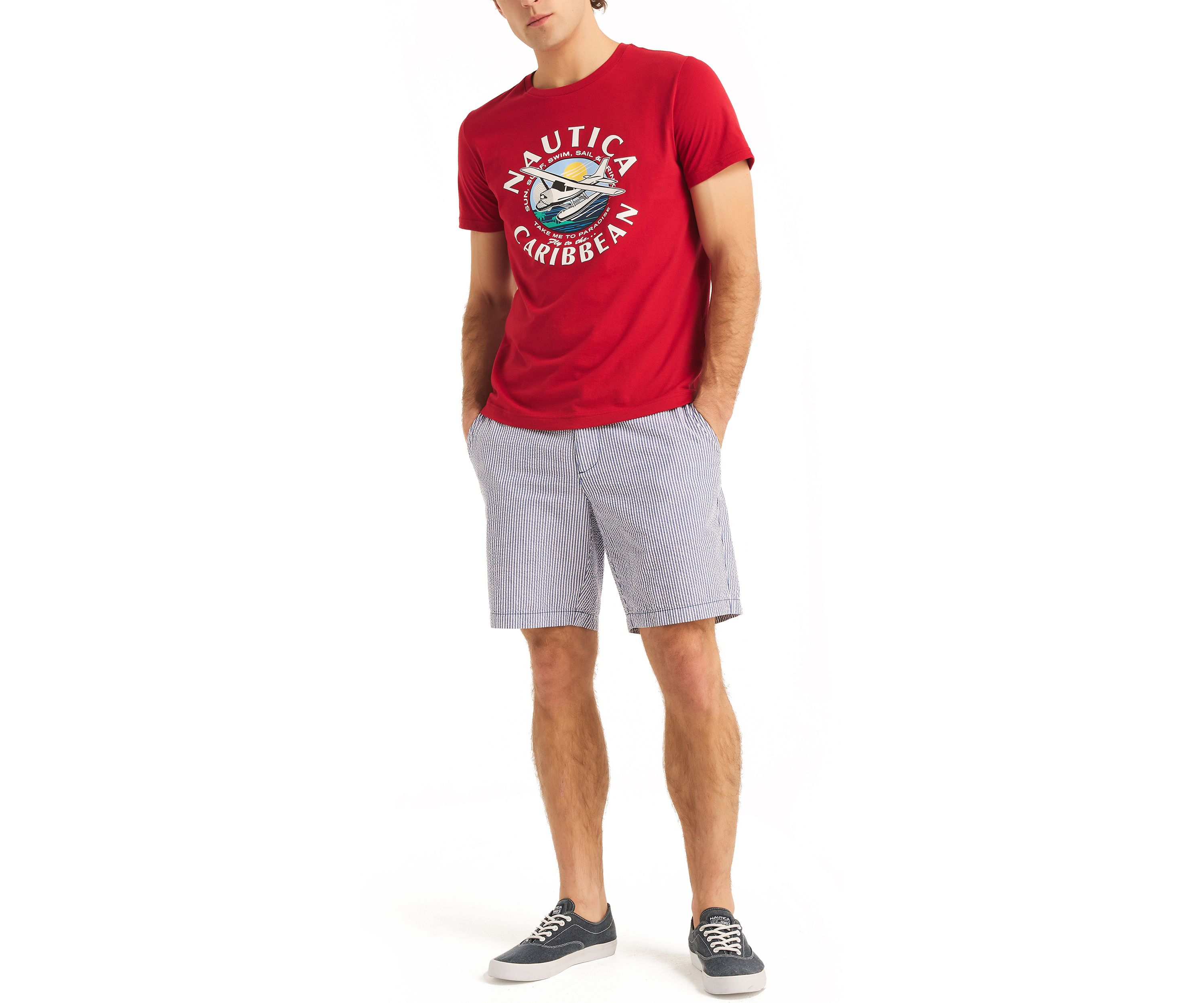  Sustainably Crafted Nautica Caribbean Graphic T-Shirt
