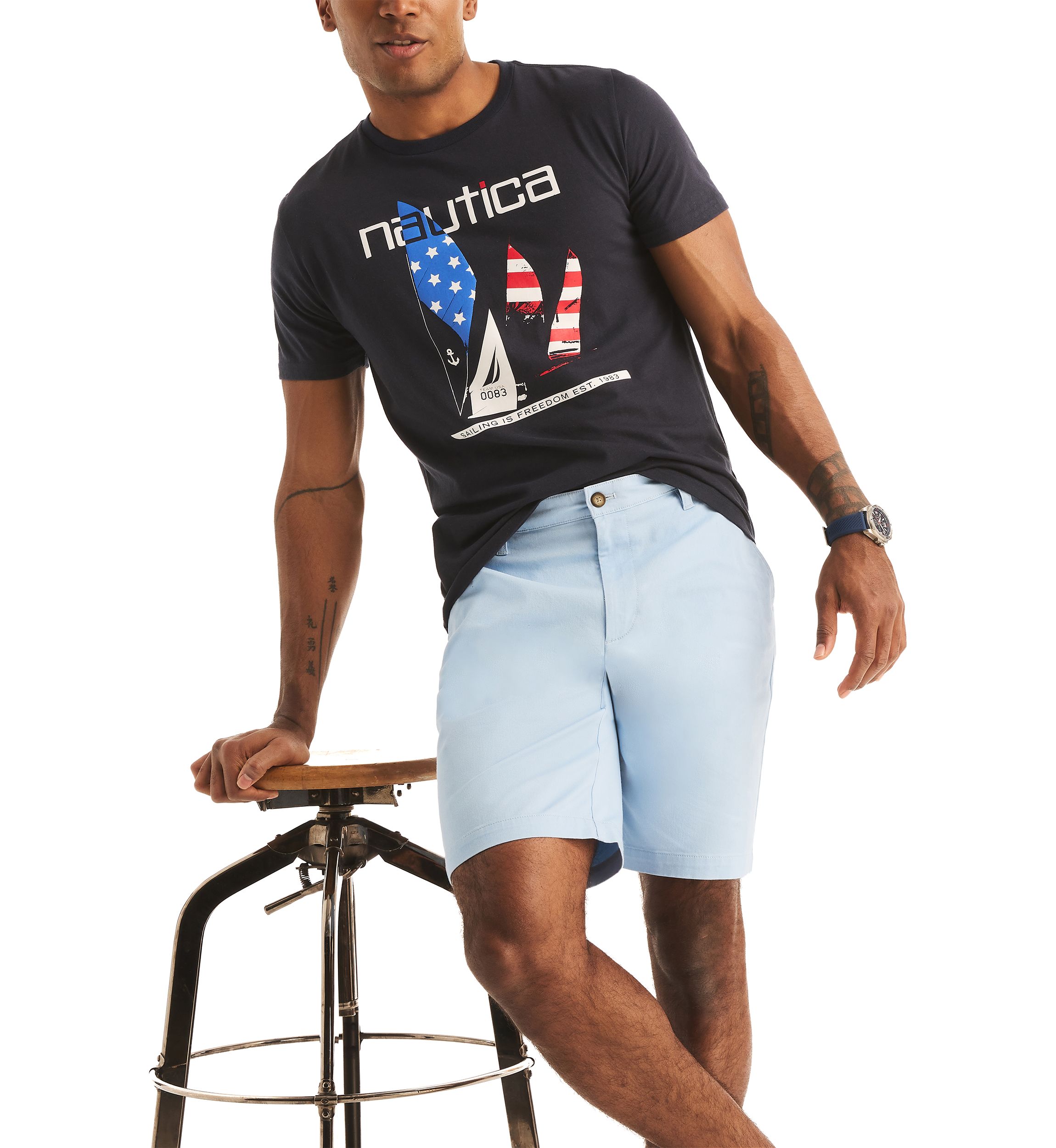 Sustainably Crafted Americana Graphic T-Shirt
