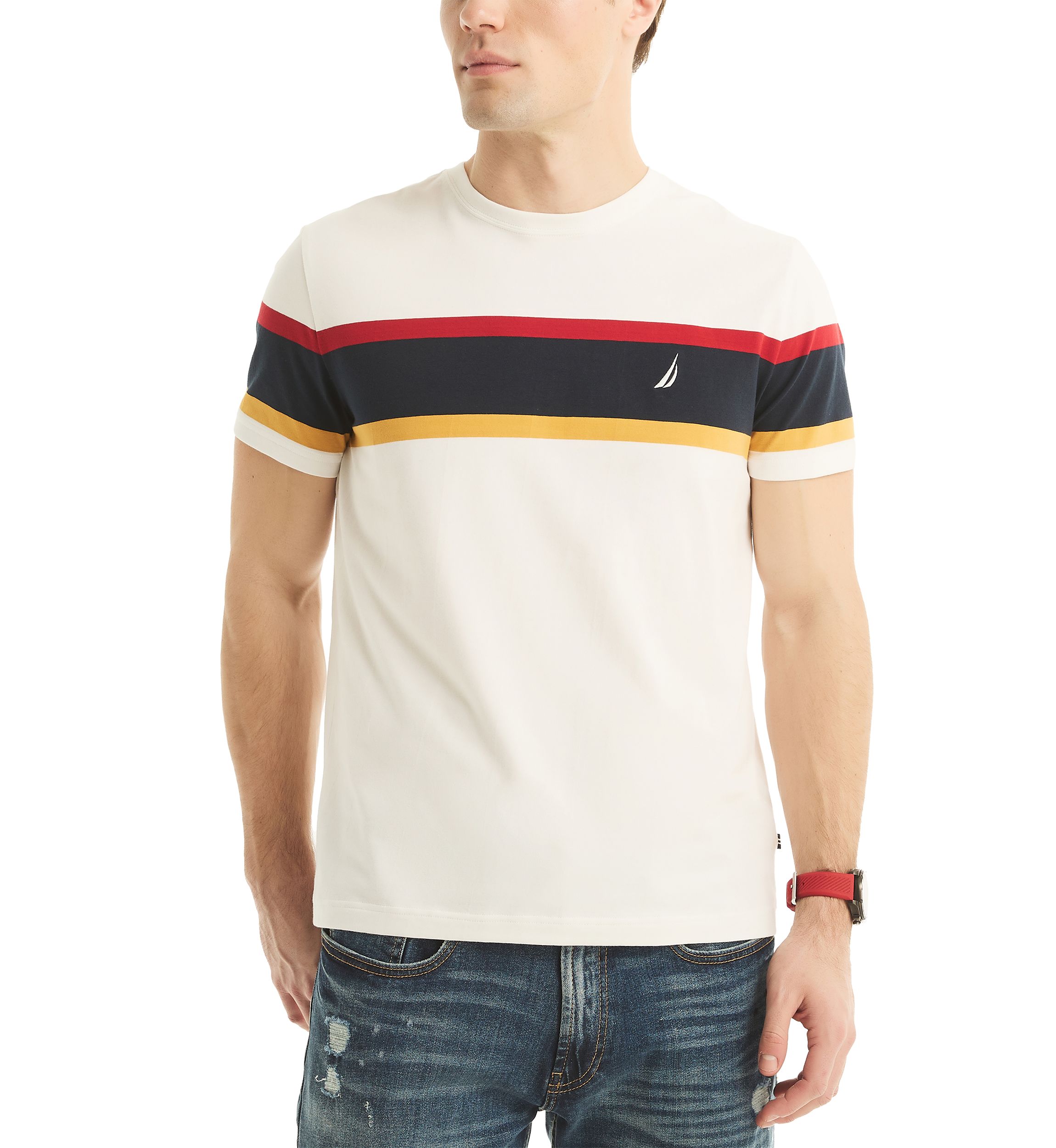 Striped Crew Neck T-Shirt