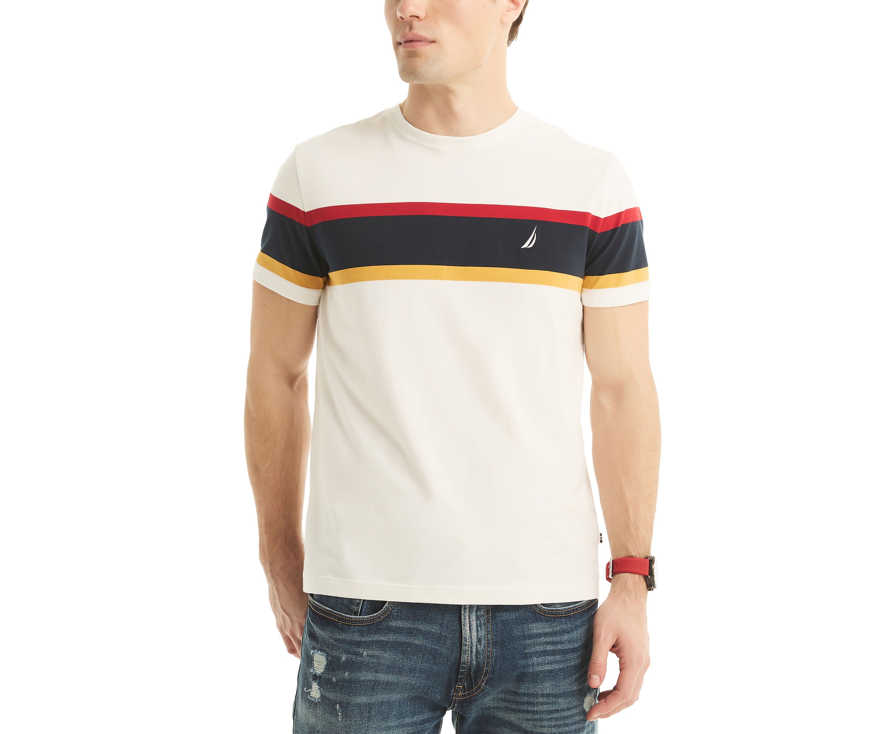 Striped Crew Neck T-Shirt
