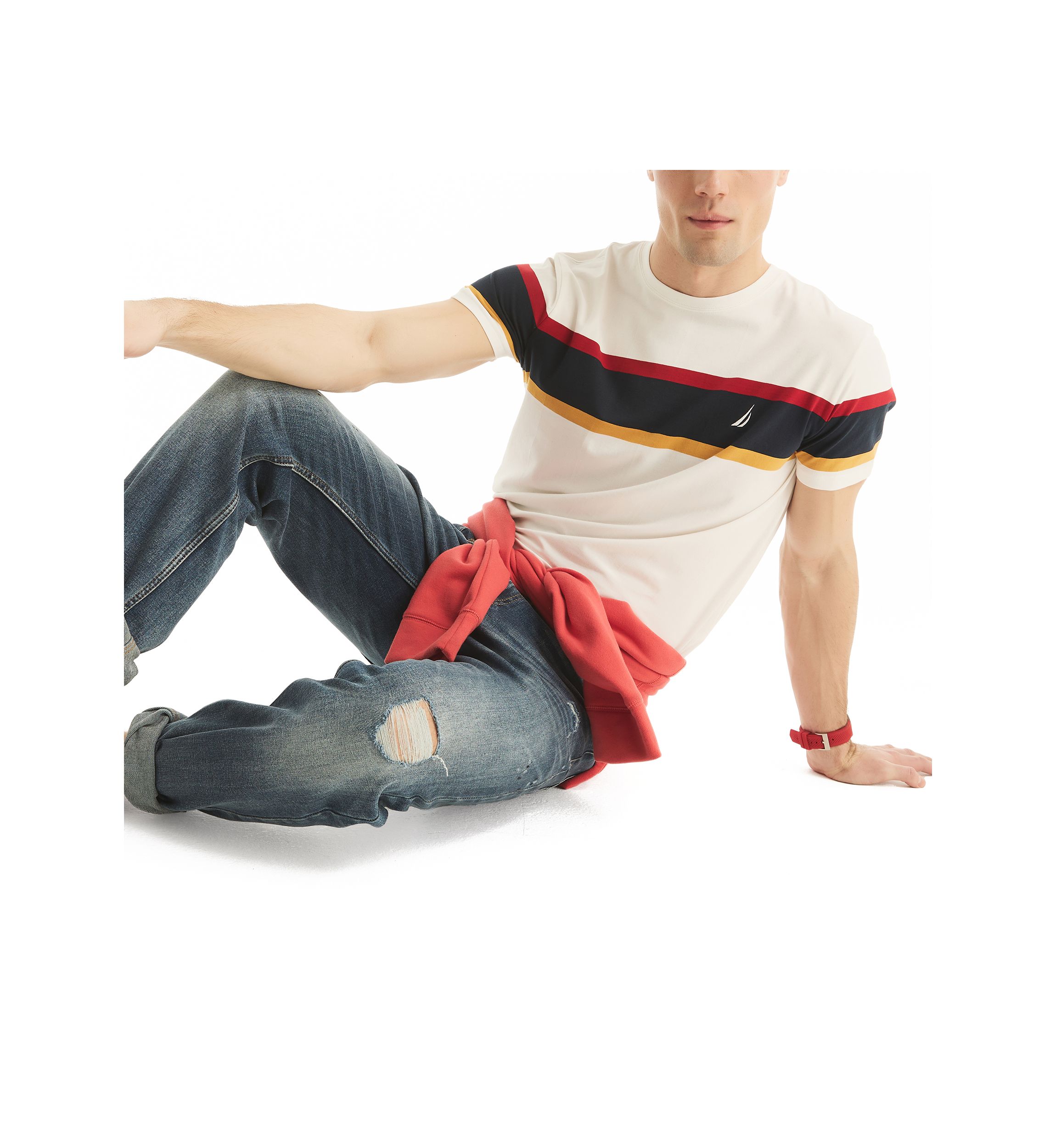 Striped Crew Neck T-Shirt