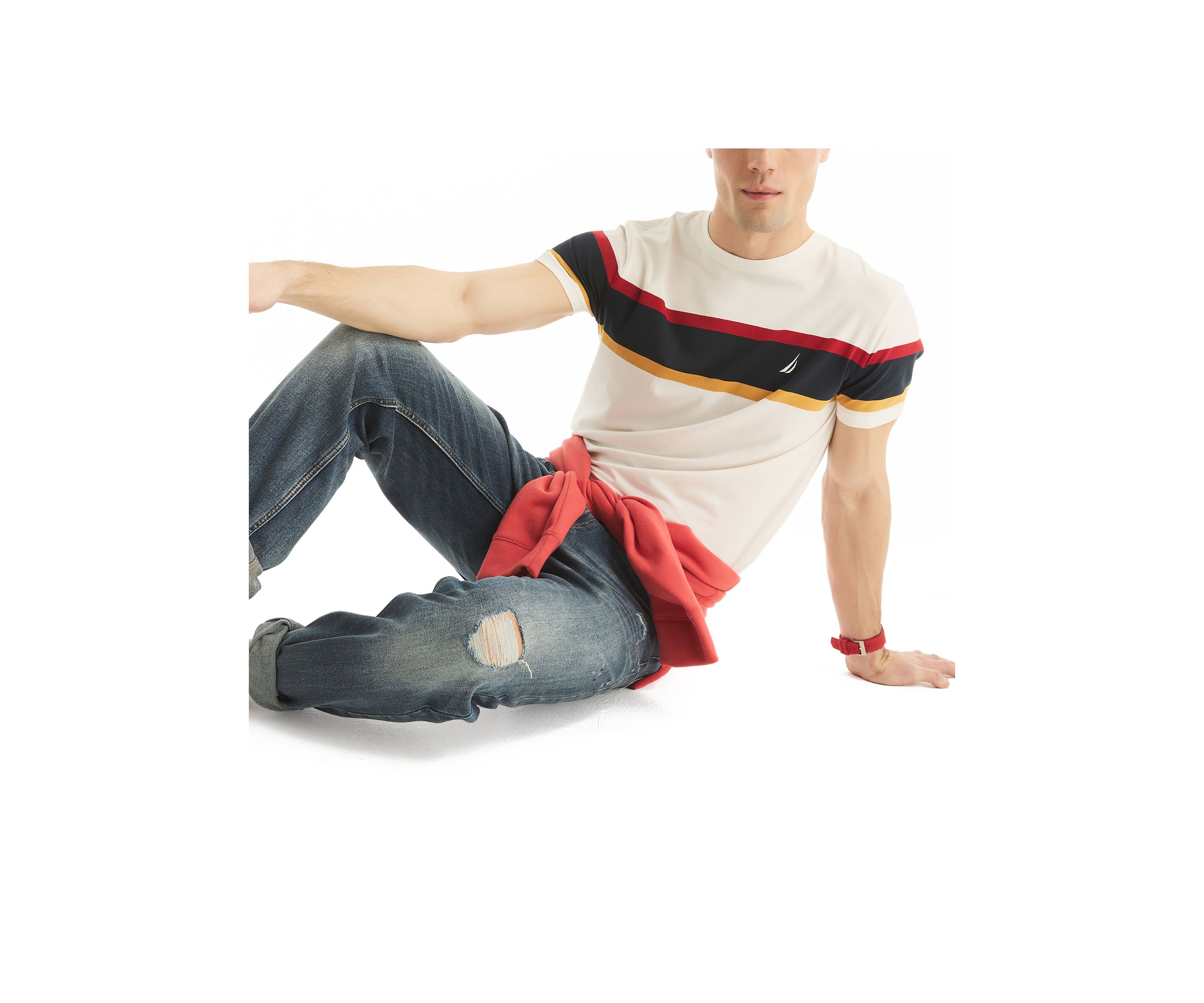 Striped Crew Neck T-Shirt