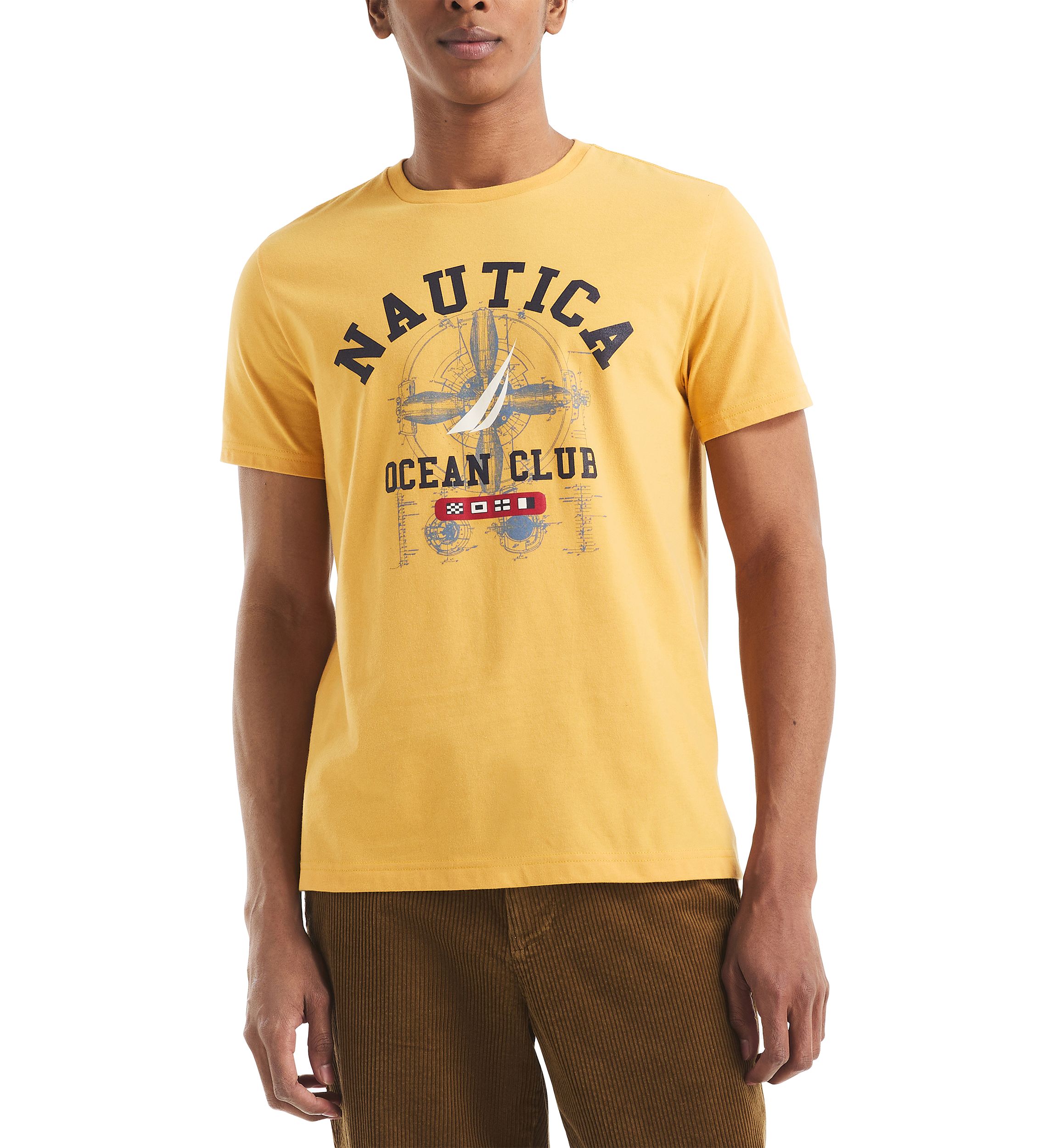Short Sleeve Ocean Club Graphic T-Shirt 