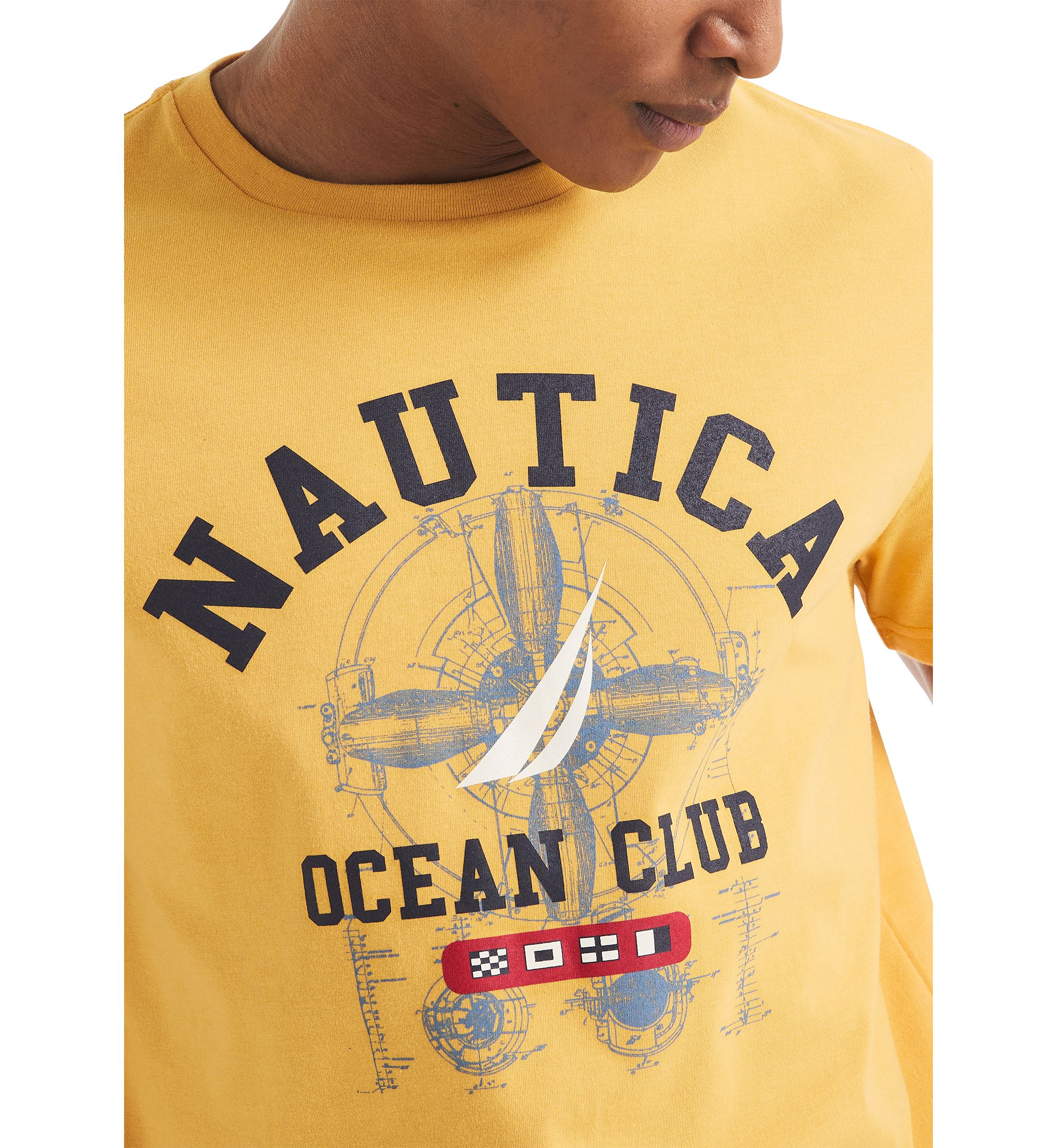 Short Sleeve Ocean Club Graphic T-Shirt 
