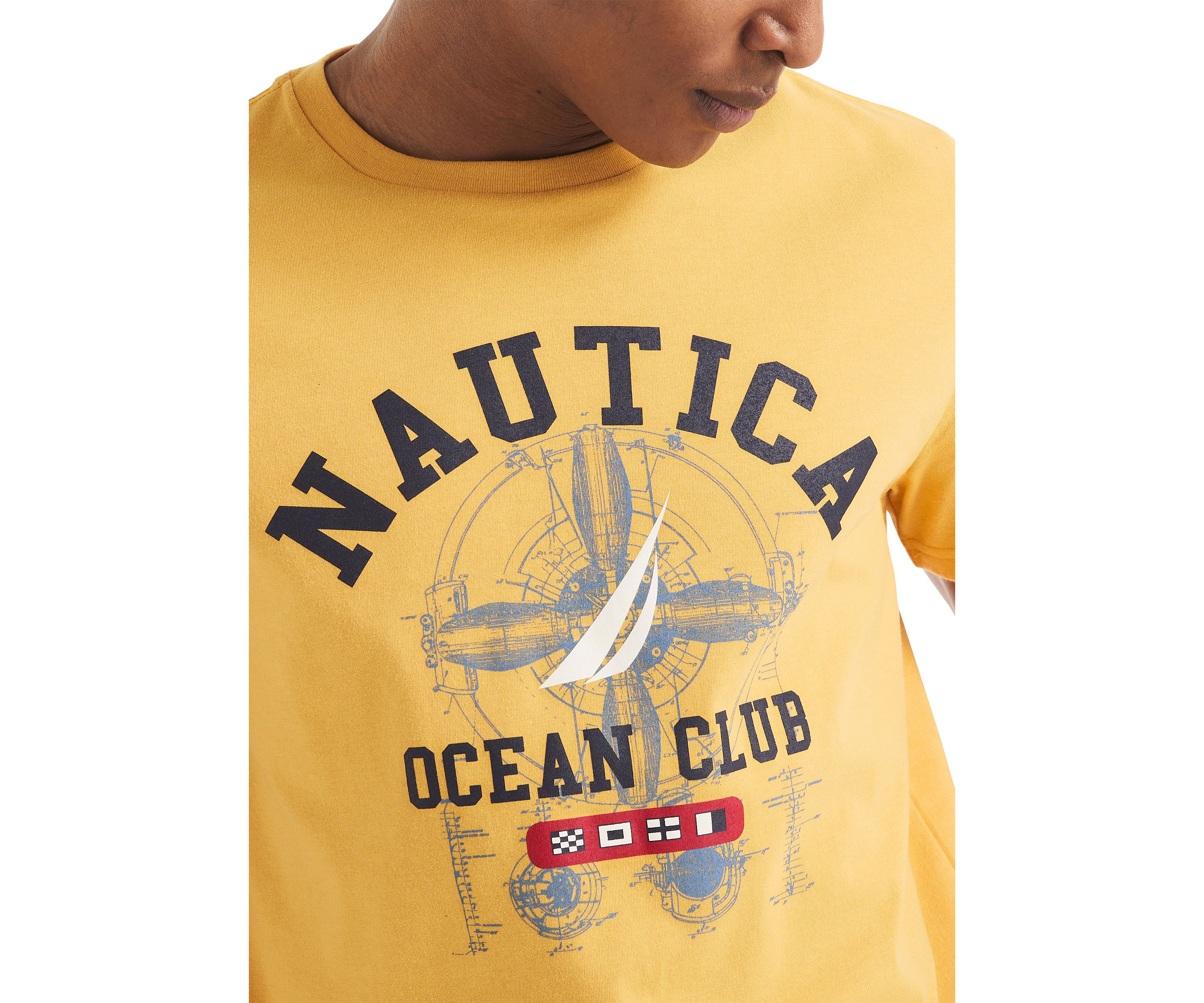 Short Sleeve Ocean Club Graphic T-Shirt 
