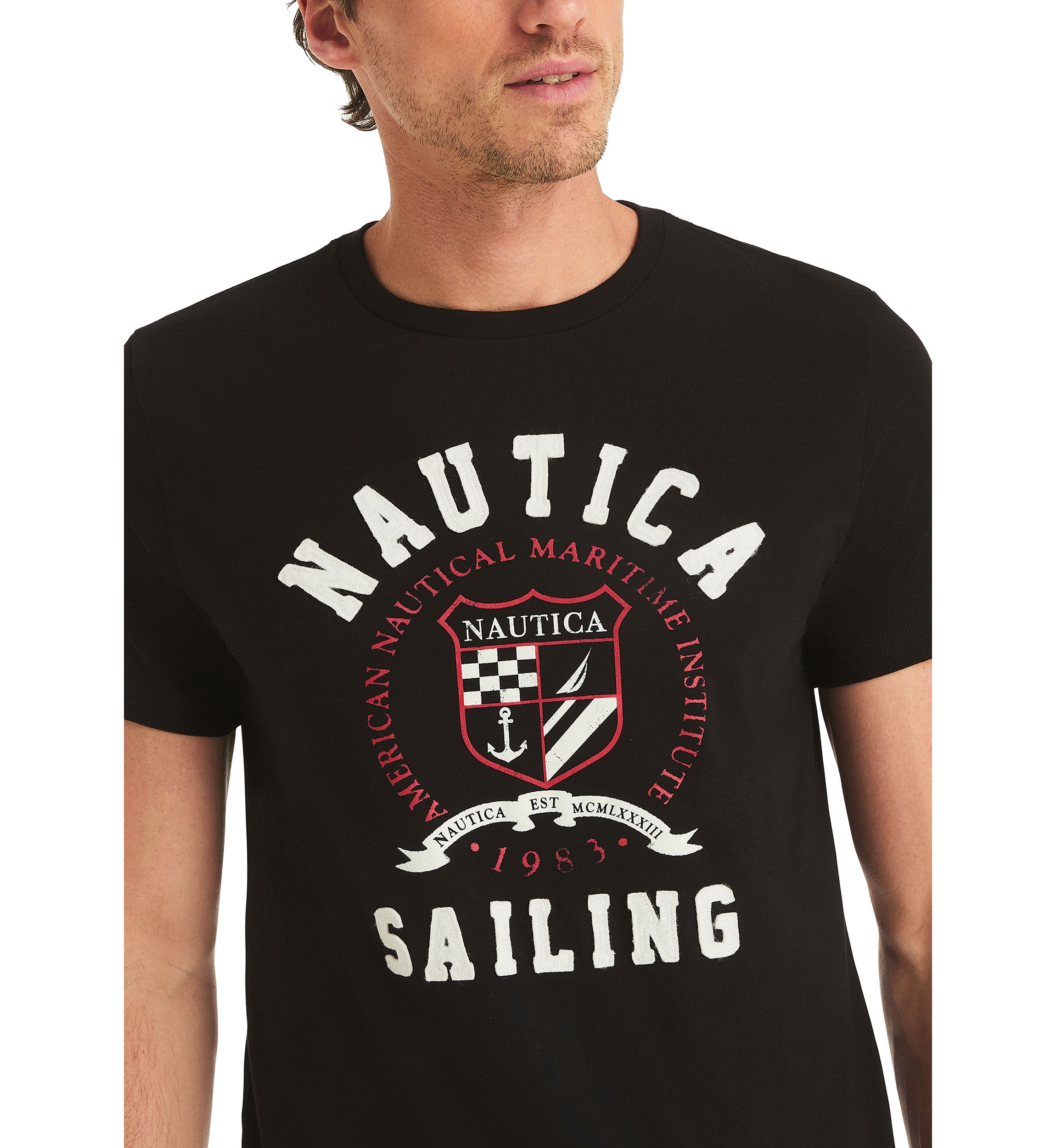 Short Sleeve Sailing Graphic T-Shirt 