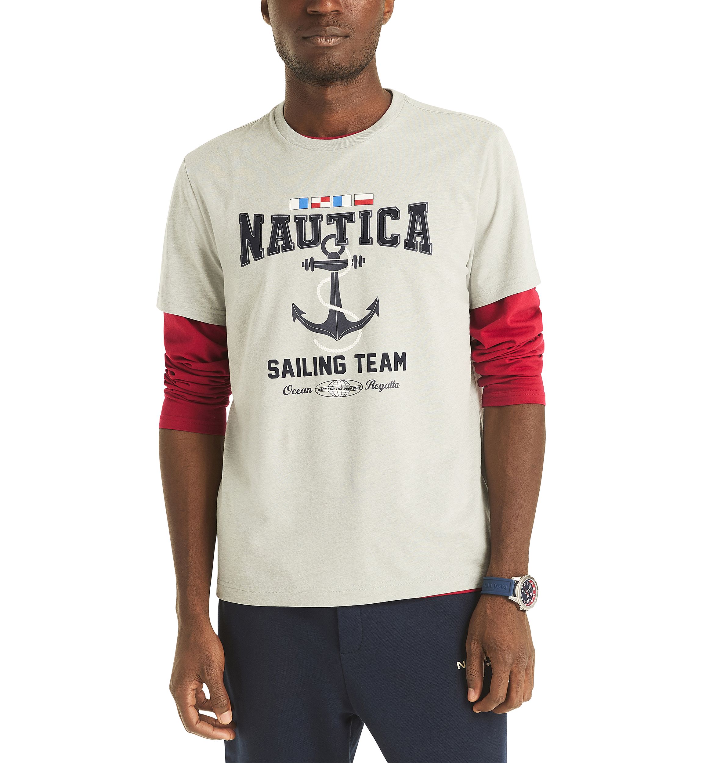 Short Sleeve Sailing Graphic T-Shirt 