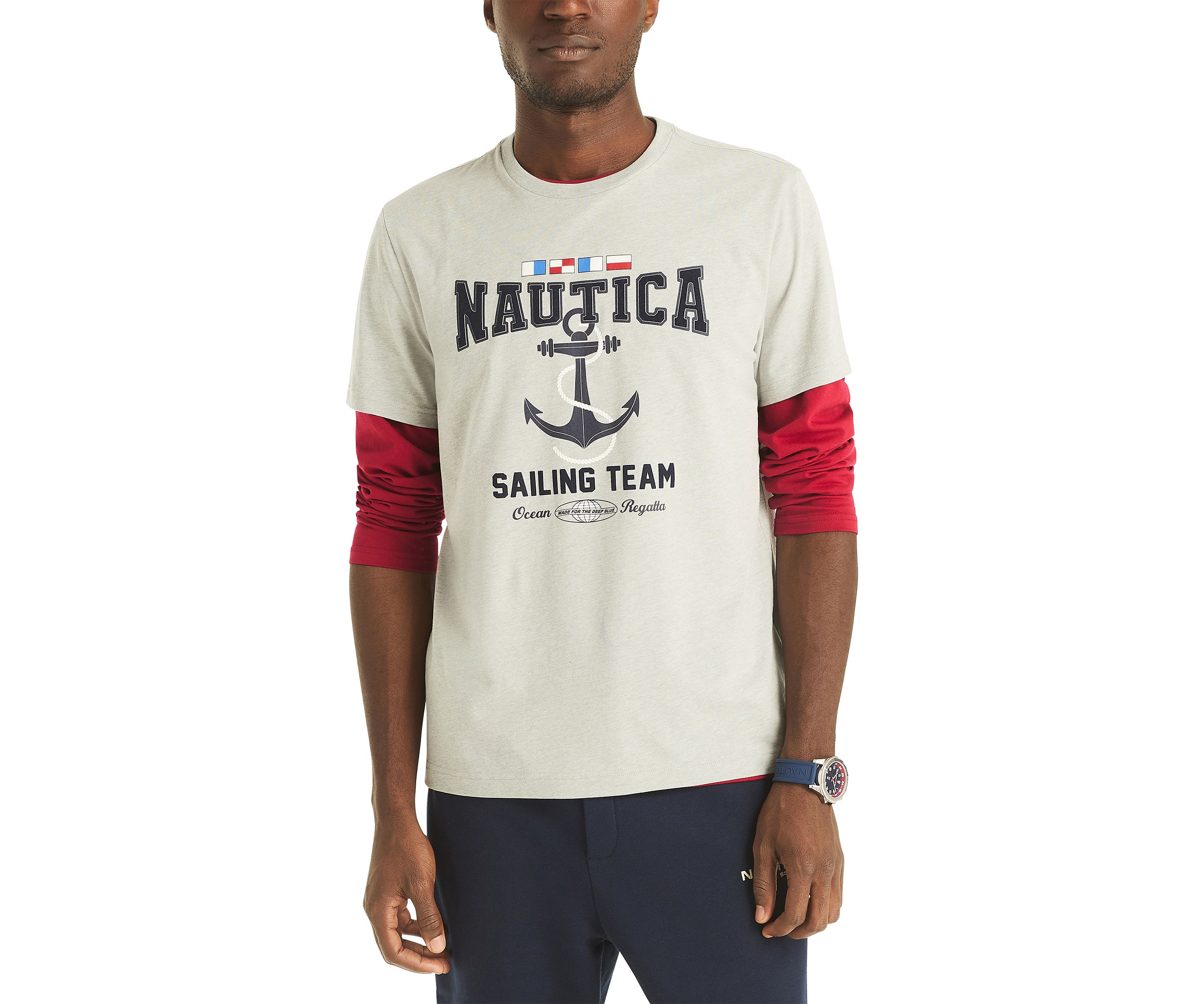 Short Sleeve Sailing Graphic T-Shirt 