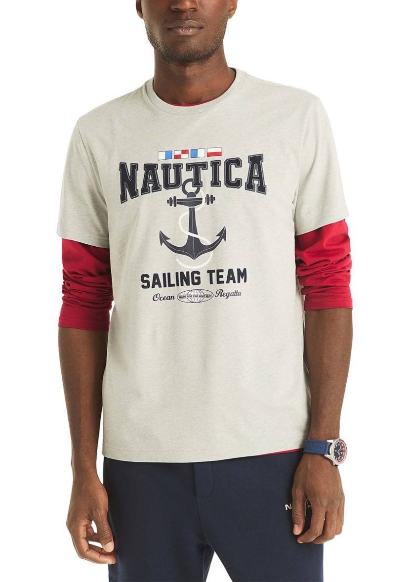 Short Sleeve Sailing Graphic T-Shirt 