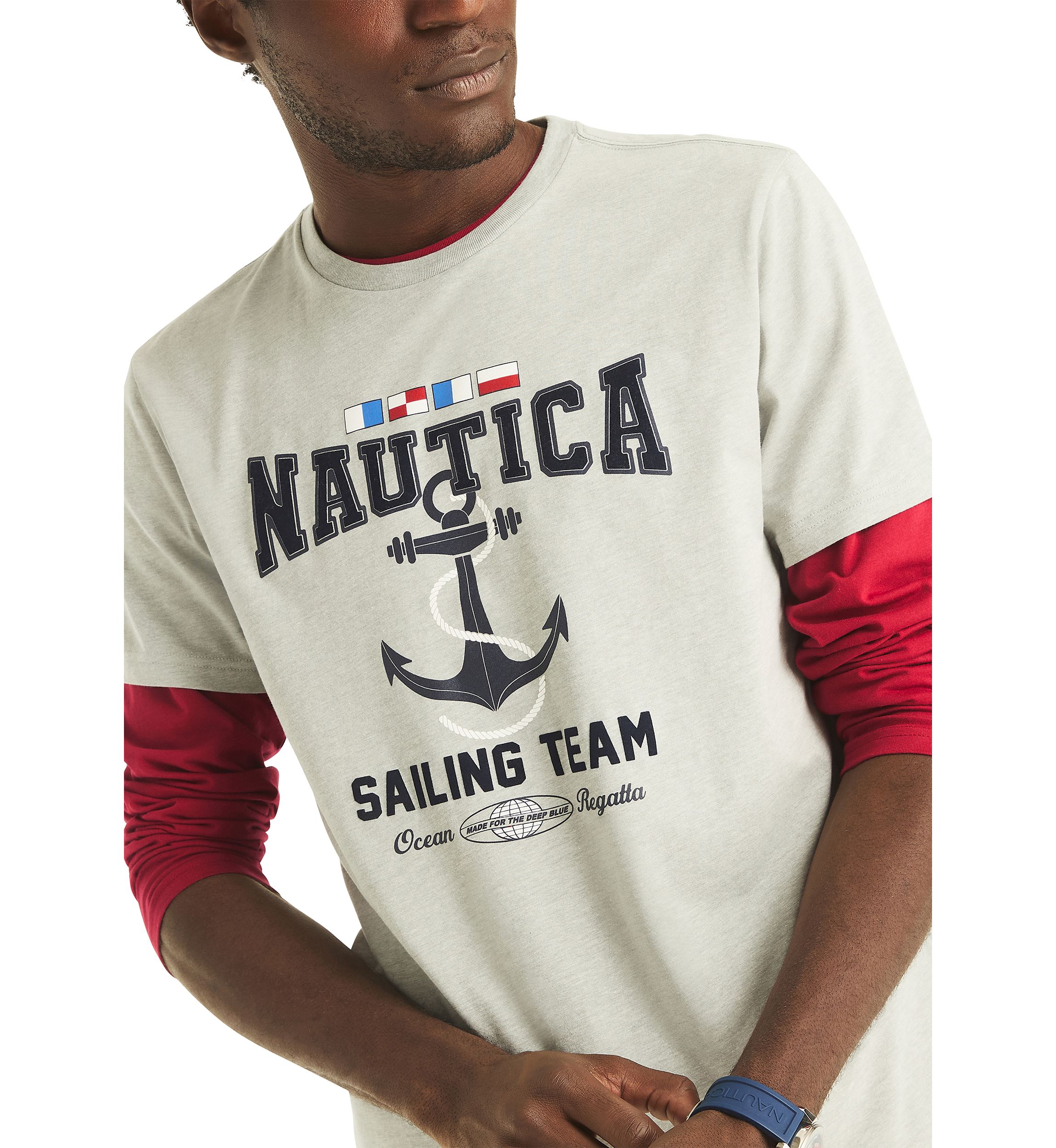 Short Sleeve Sailing Graphic T-Shirt 