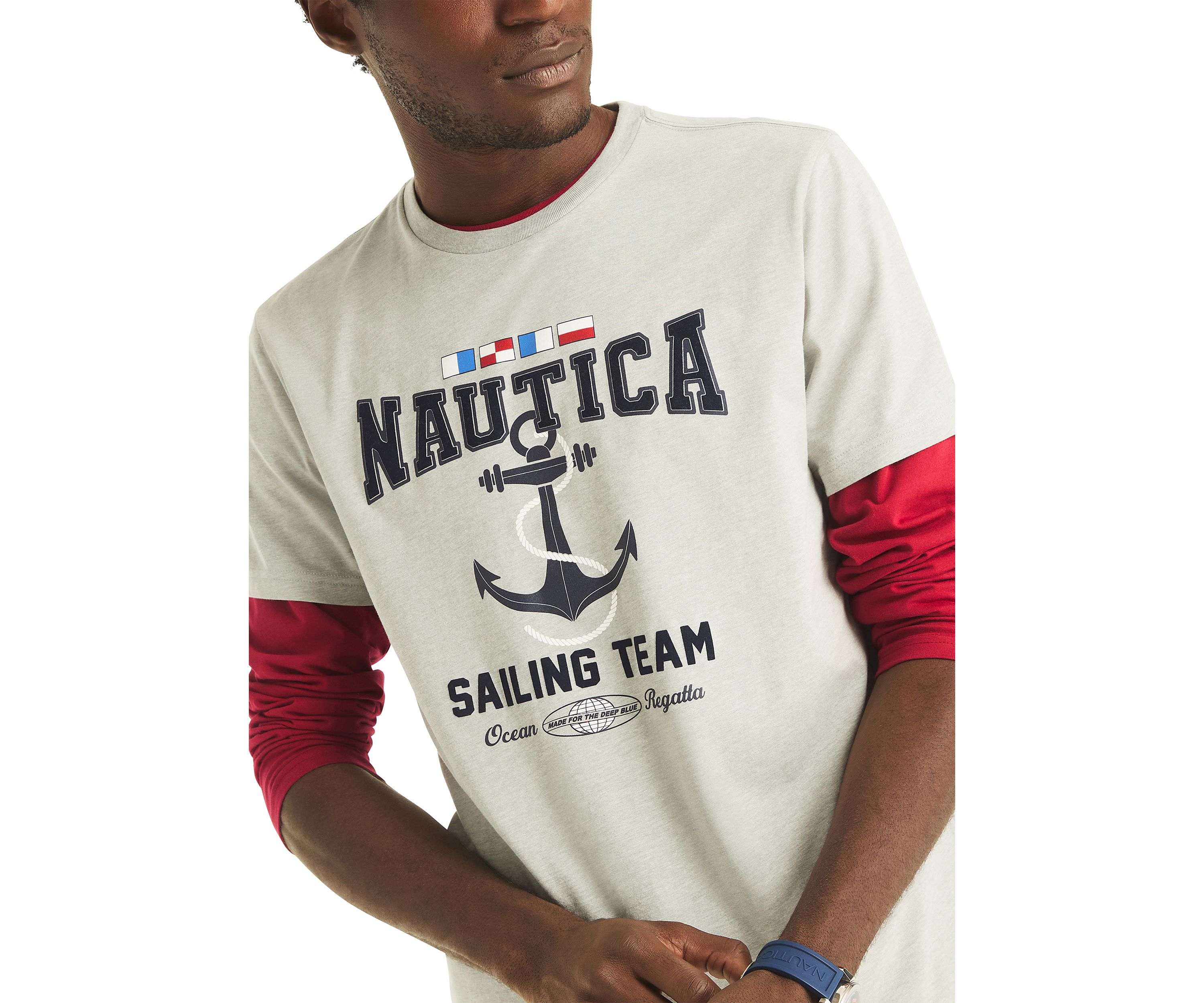 Short Sleeve Sailing Graphic T-Shirt 