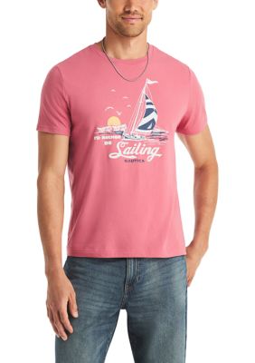Nautica Men's I'd Rather Be Sailing Graphic T-Shirt, 2XL Regular