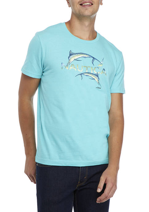 Nautica Short Sleeve Marlin Graphic T-Shirt