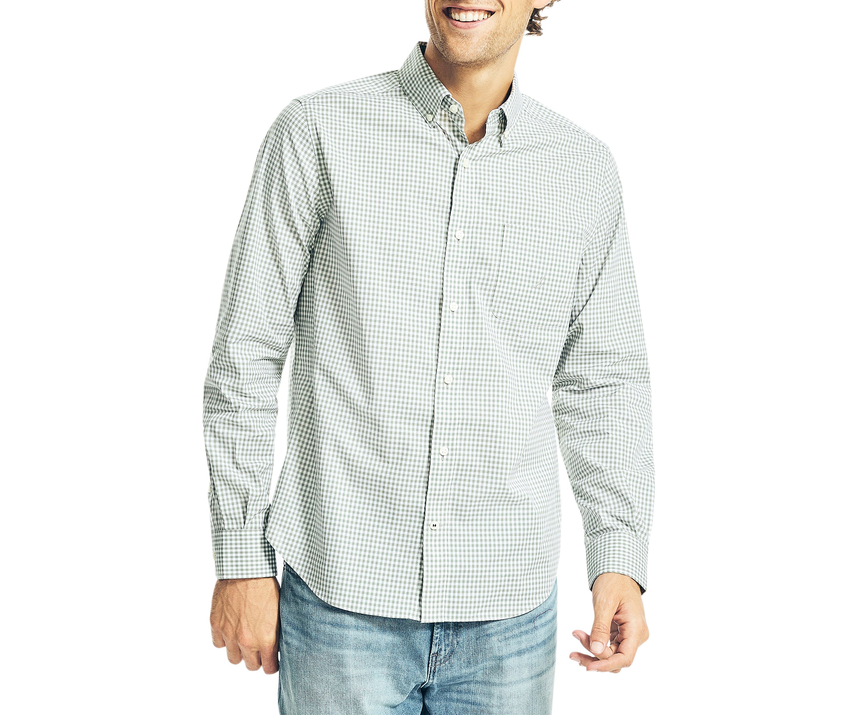 Gingham Poplin Shirt
