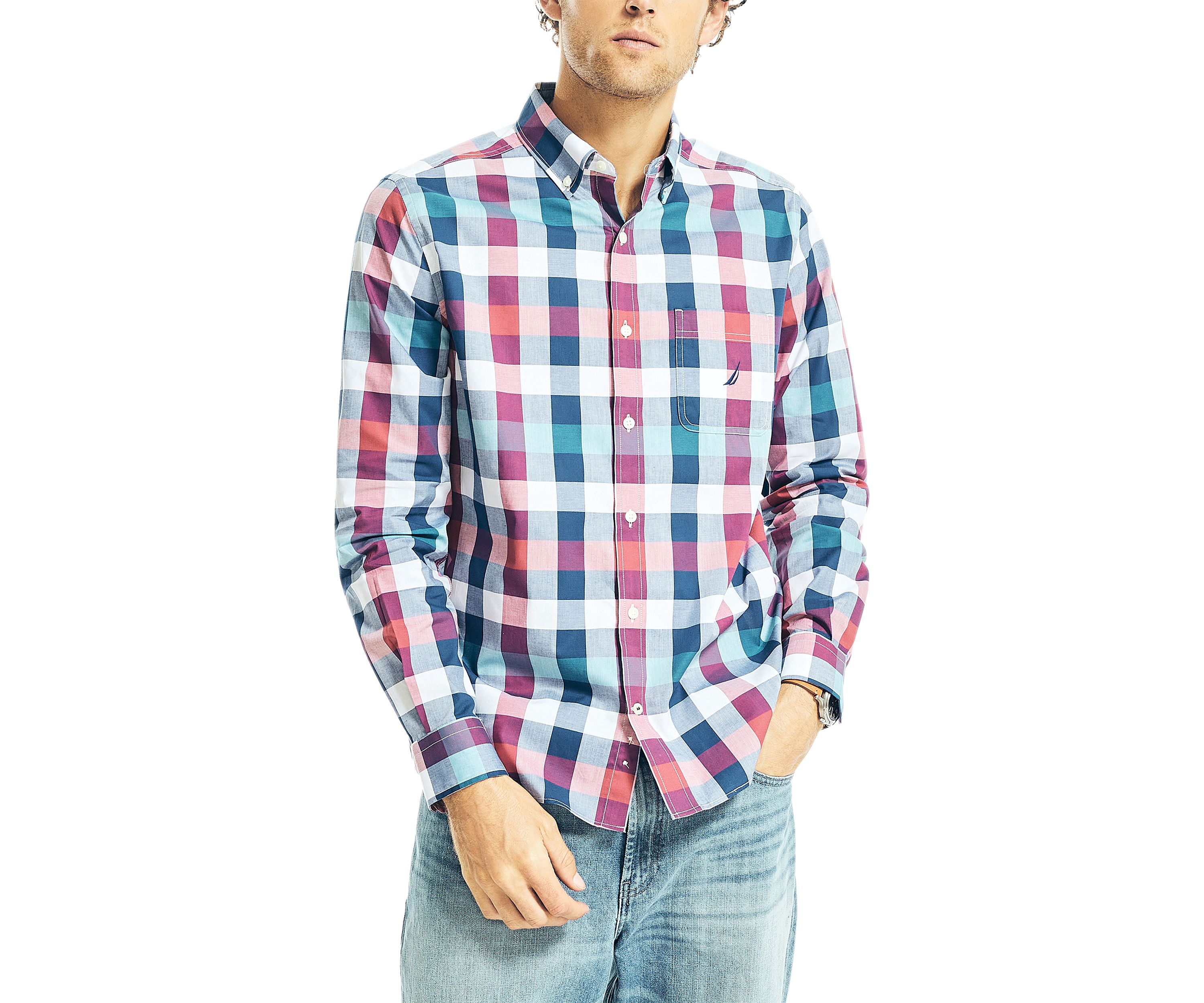 Plaid Poplin Shirt