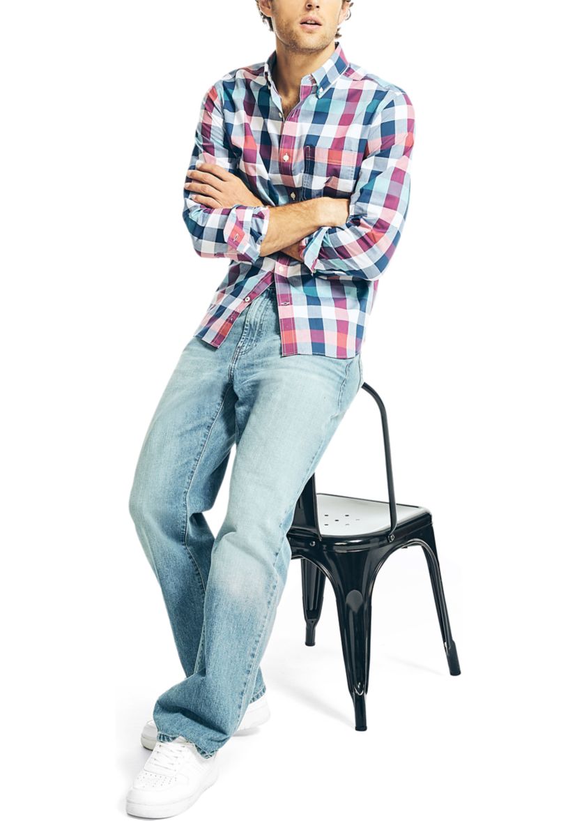 Plaid Poplin Shirt