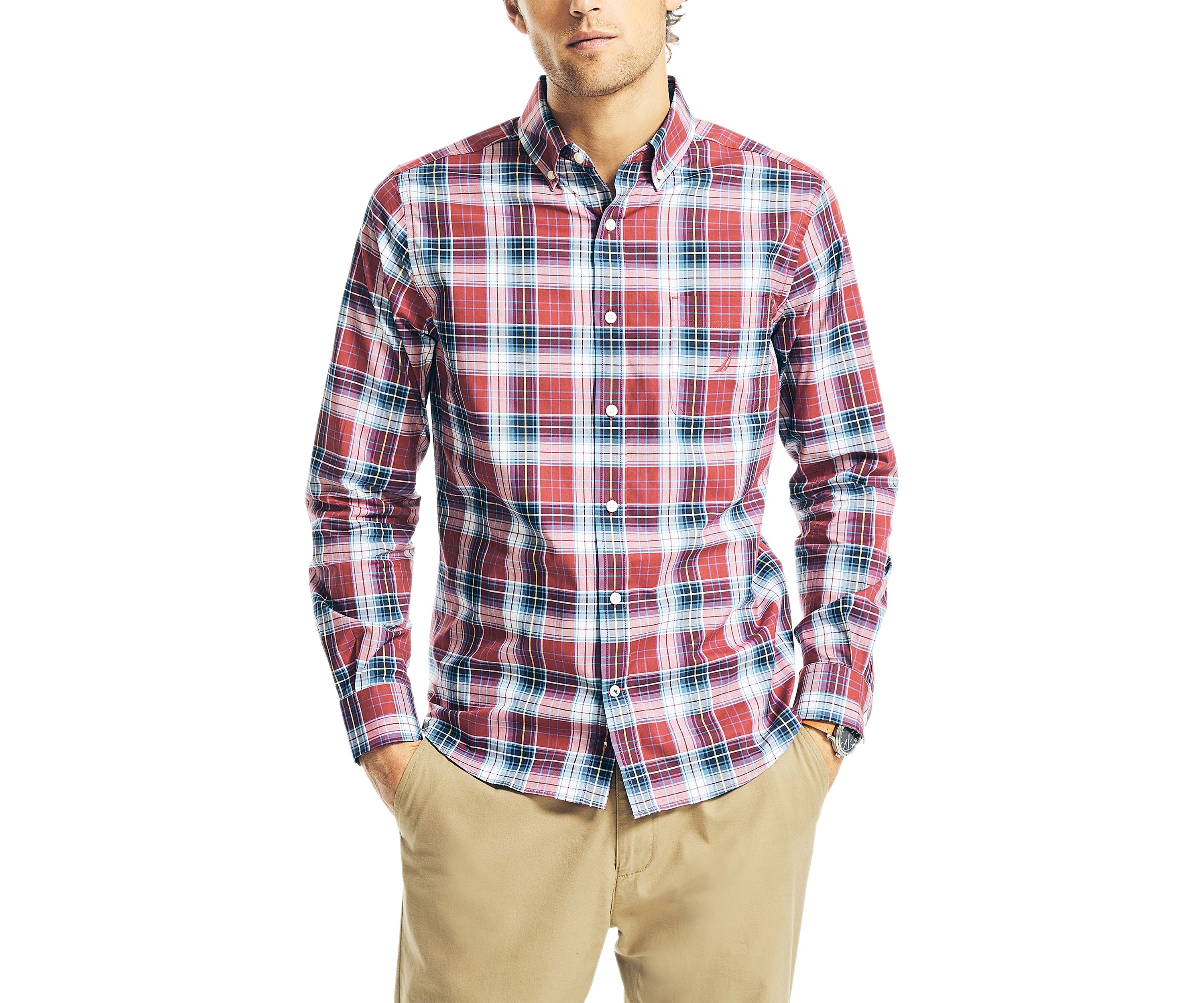 Plaid Poplin Shirt
