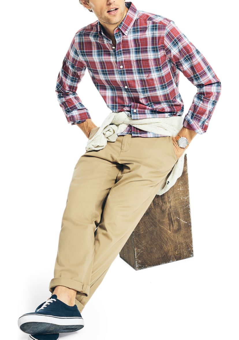 Plaid Poplin Shirt