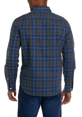 Plaid Poplin Shirt