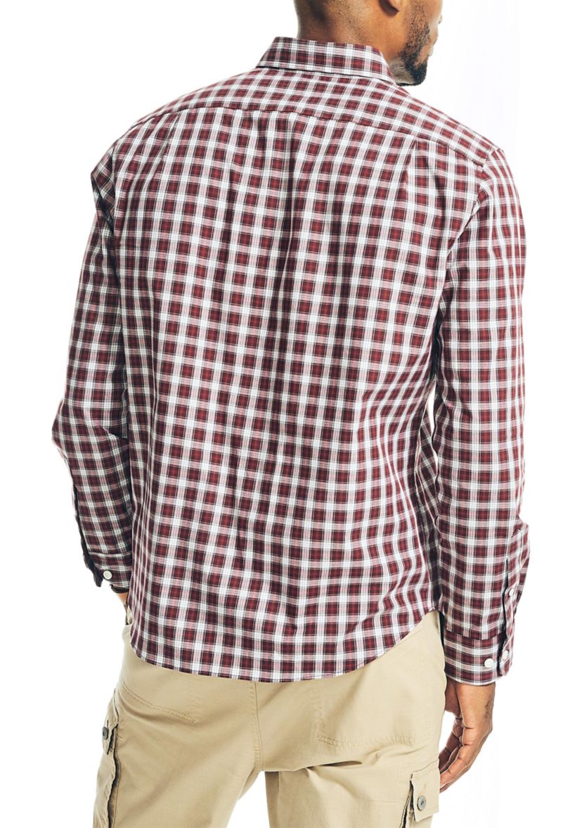 Wrinkle Resistant Plaid Wear to Work Shirt