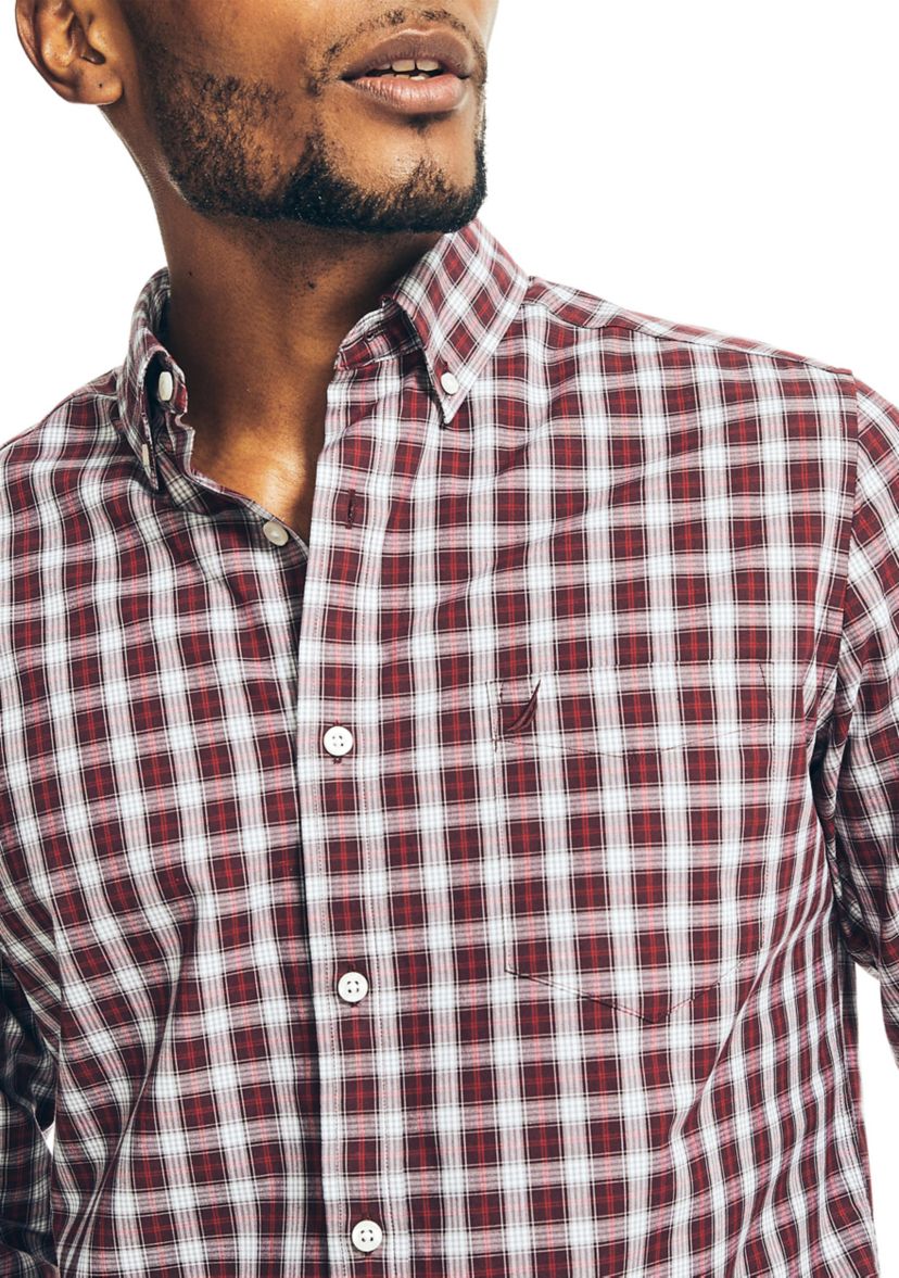 Wrinkle Resistant Plaid Wear to Work Shirt