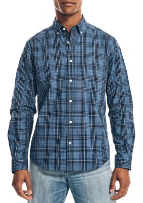 Wrinkle Resistant Plaid Wear to Work Shirt