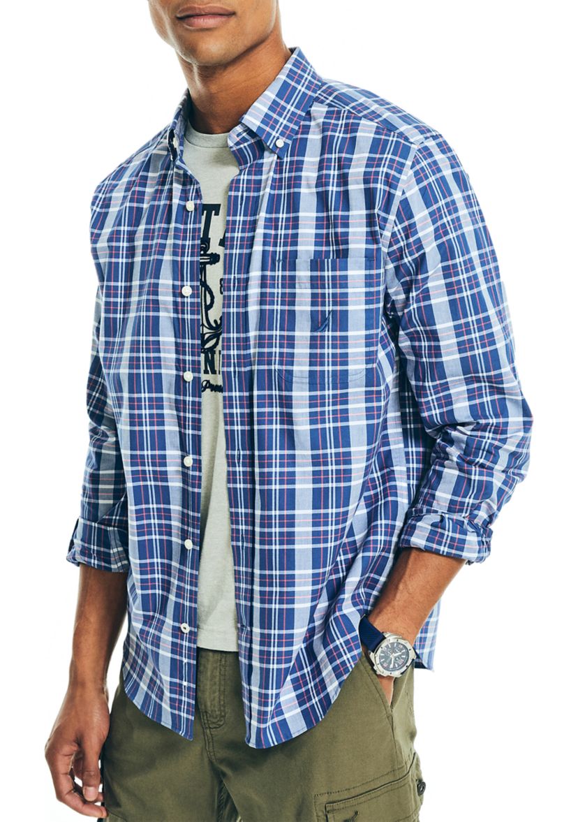 Plaid Poplin Shirt