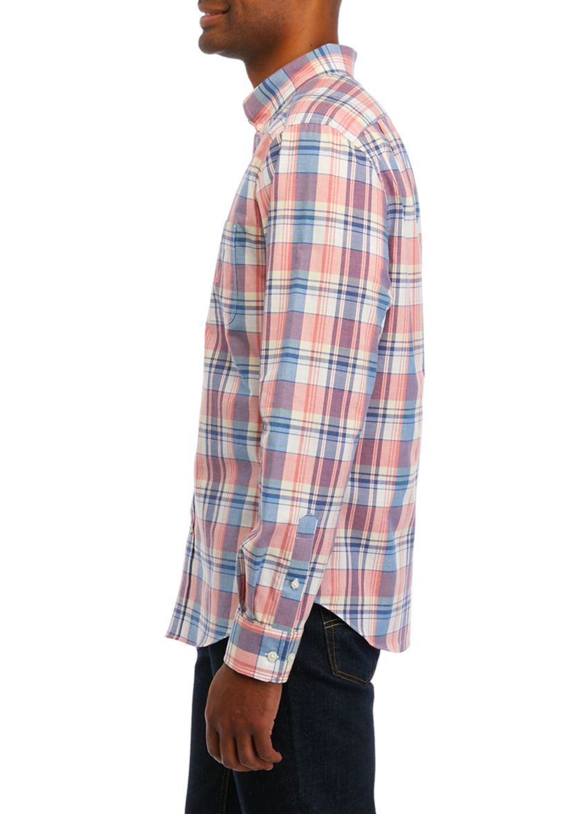 Plaid Poplin Shirt