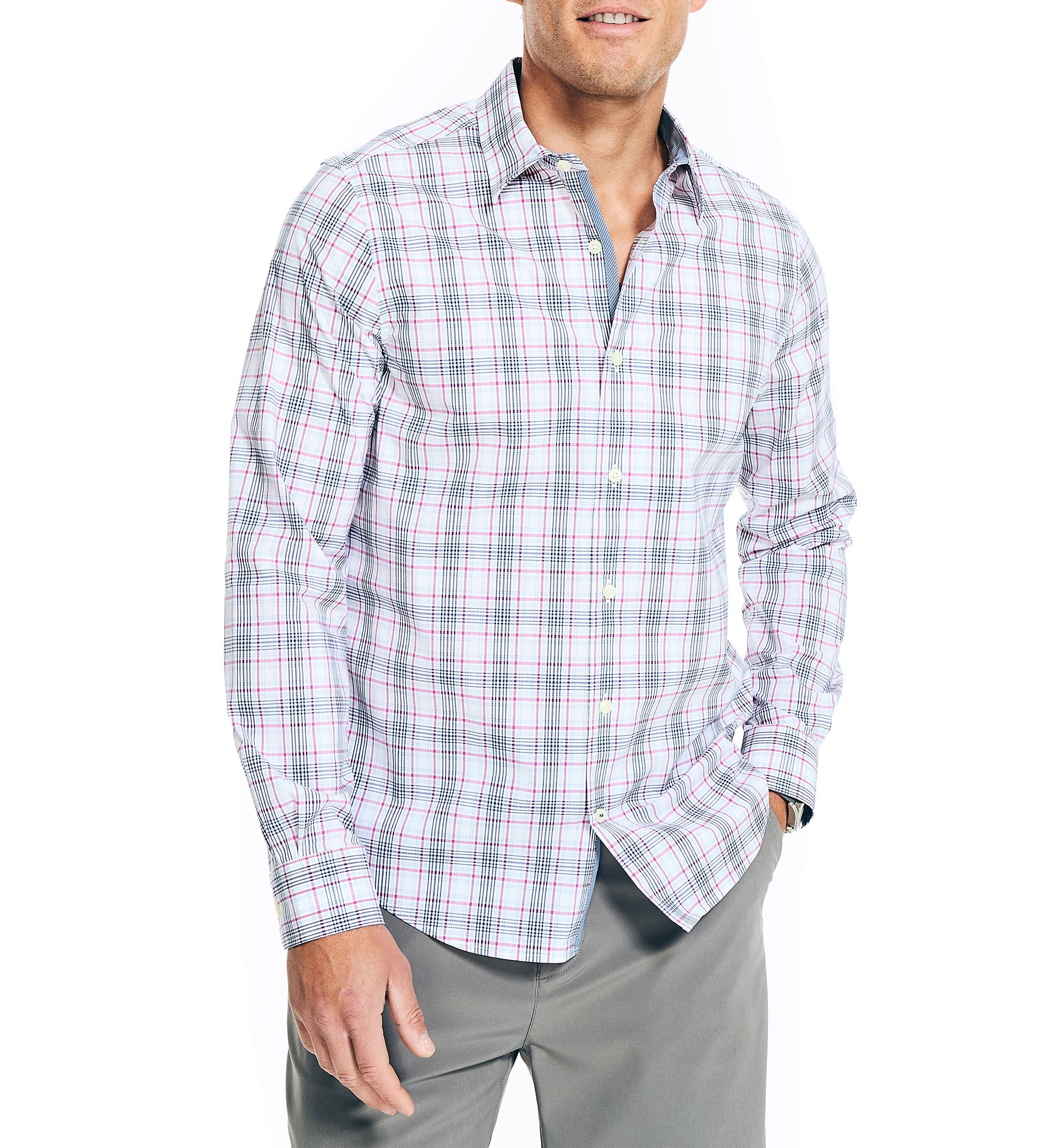 Navtech Trim Fit Plaid Shirt