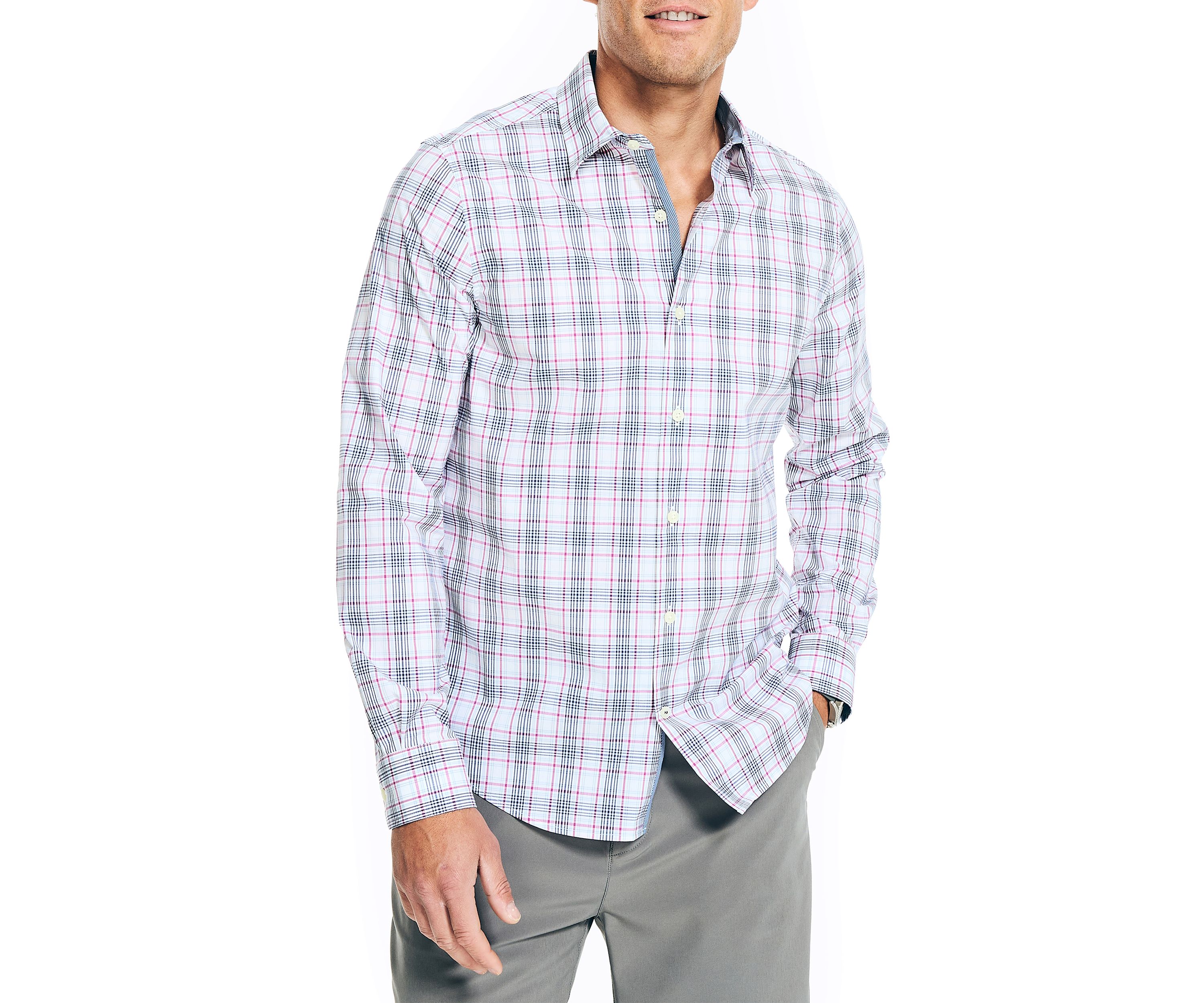 Navtech Trim Fit Plaid Shirt