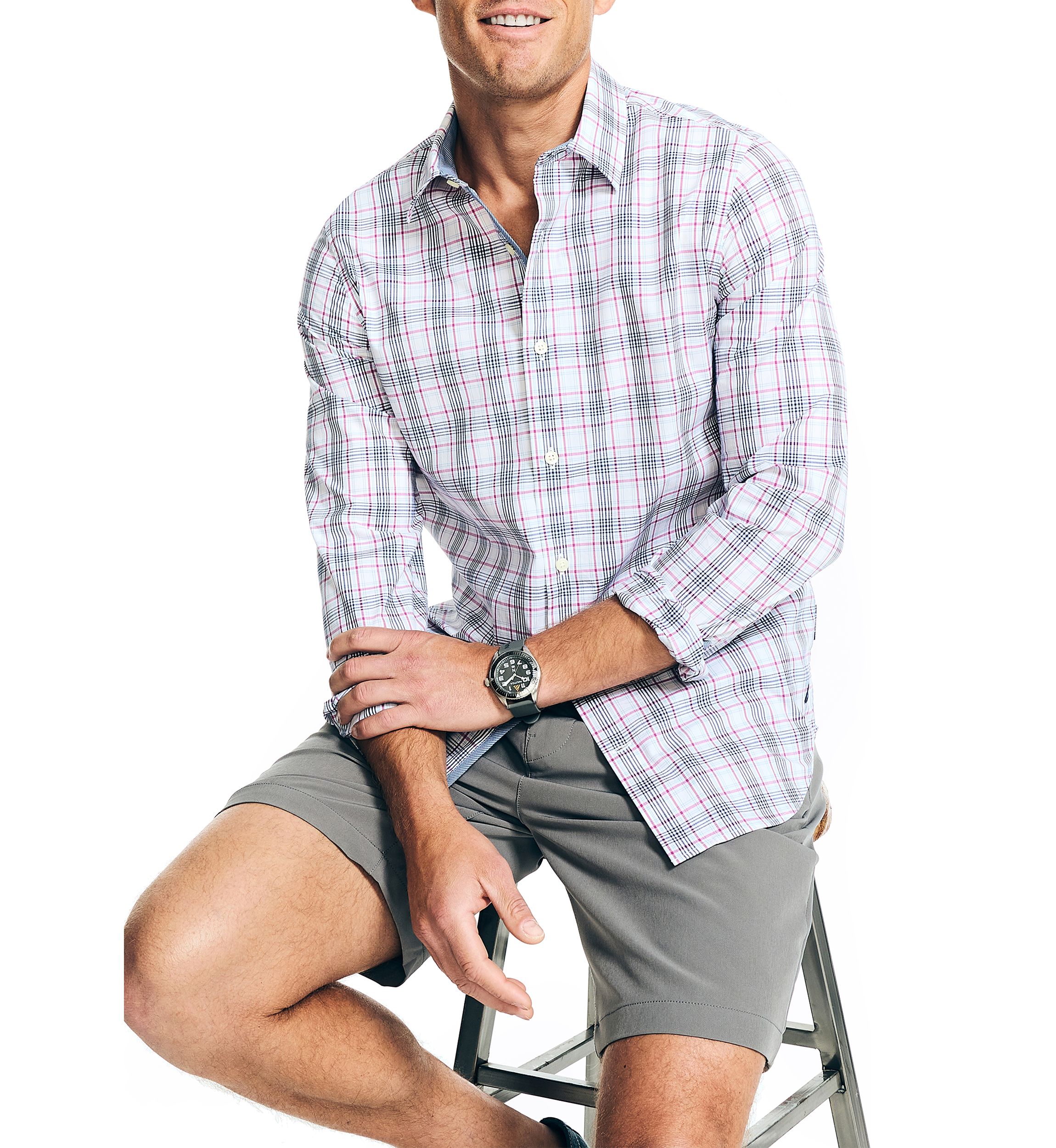 Navtech Trim Fit Plaid Shirt