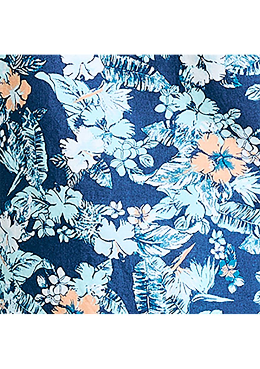  Sustainably Crafted Printed Linen Short-Sleeve Shirt