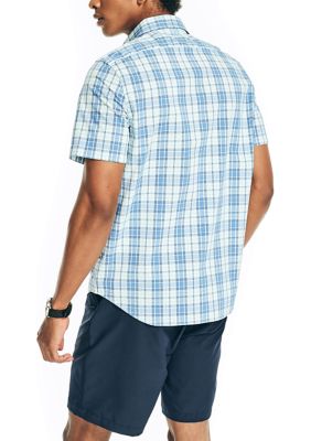 Navtech Trim Fit Plaid Short-Sleeve Shirt