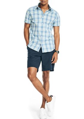 Navtech Trim Fit Plaid Short-Sleeve Shirt