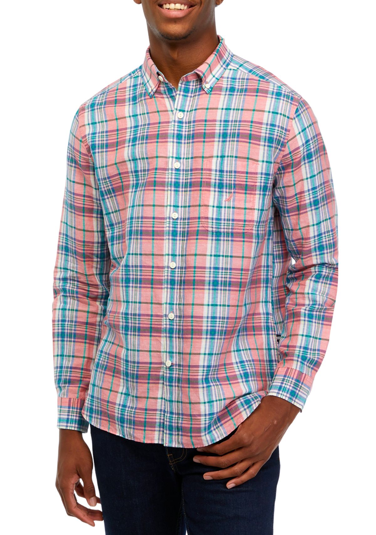 Sustainably Crafted Plaid Linen Shirt