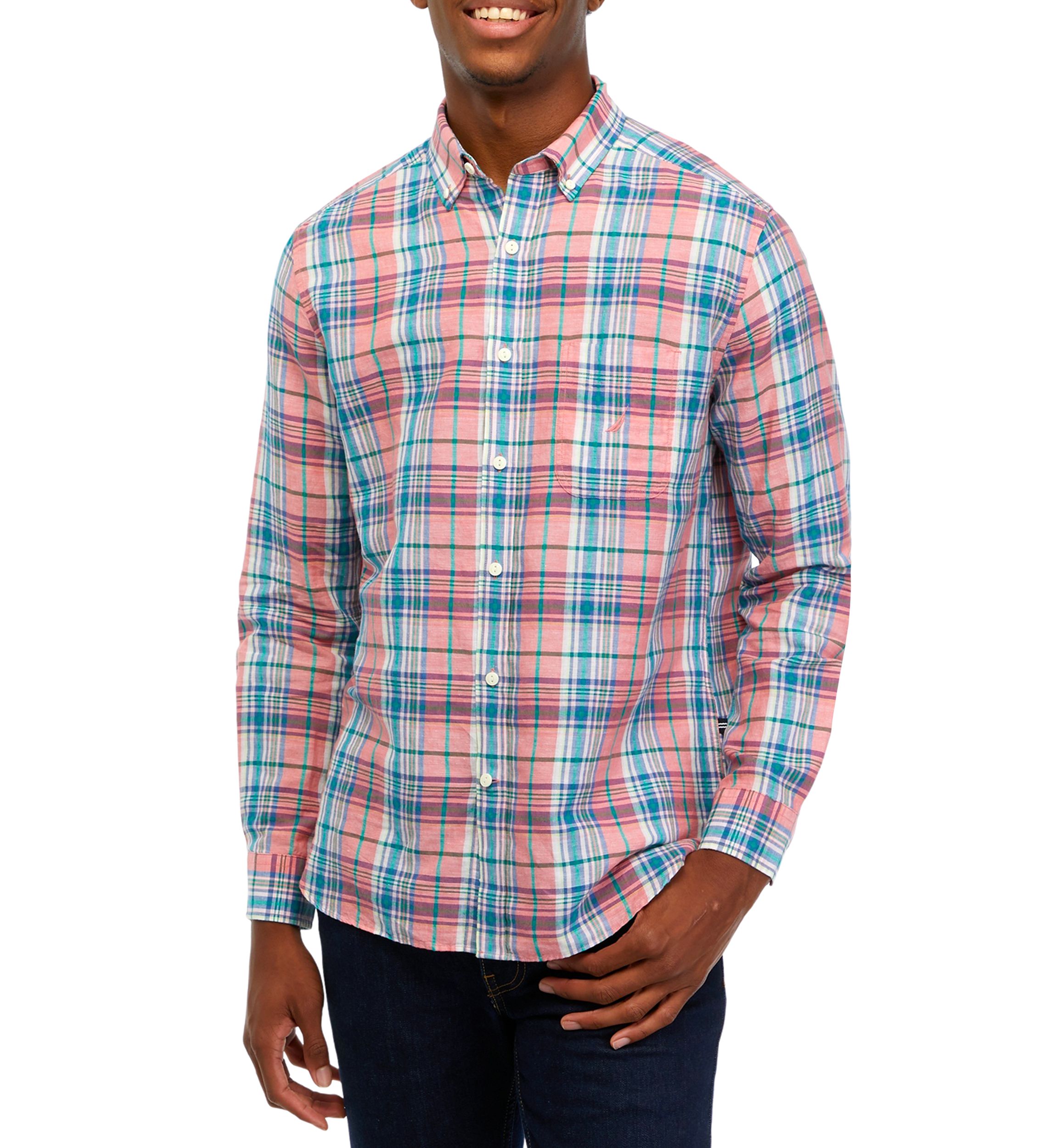 Sustainably Crafted Plaid Linen Shirt