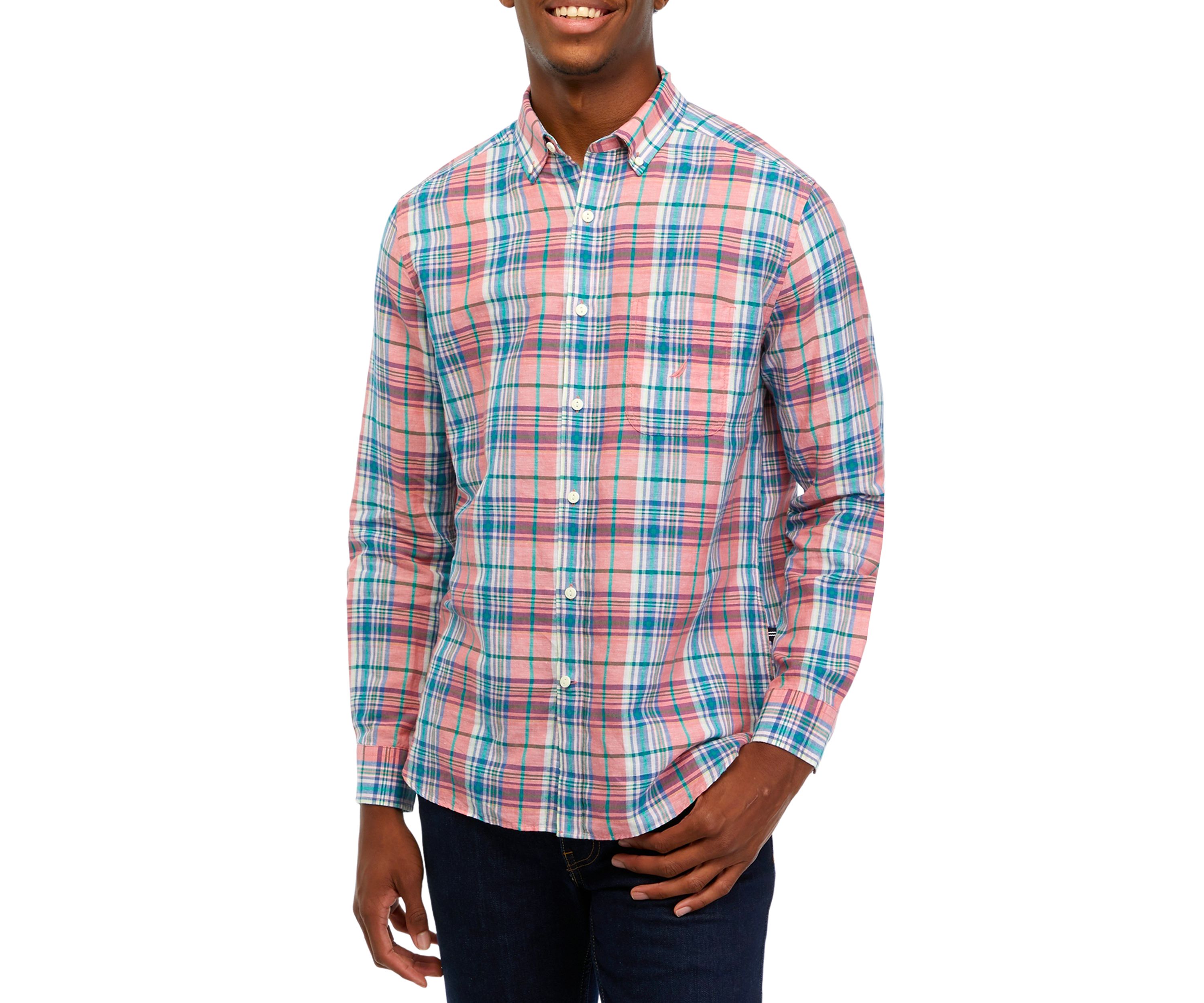 Sustainably Crafted Plaid Linen Shirt