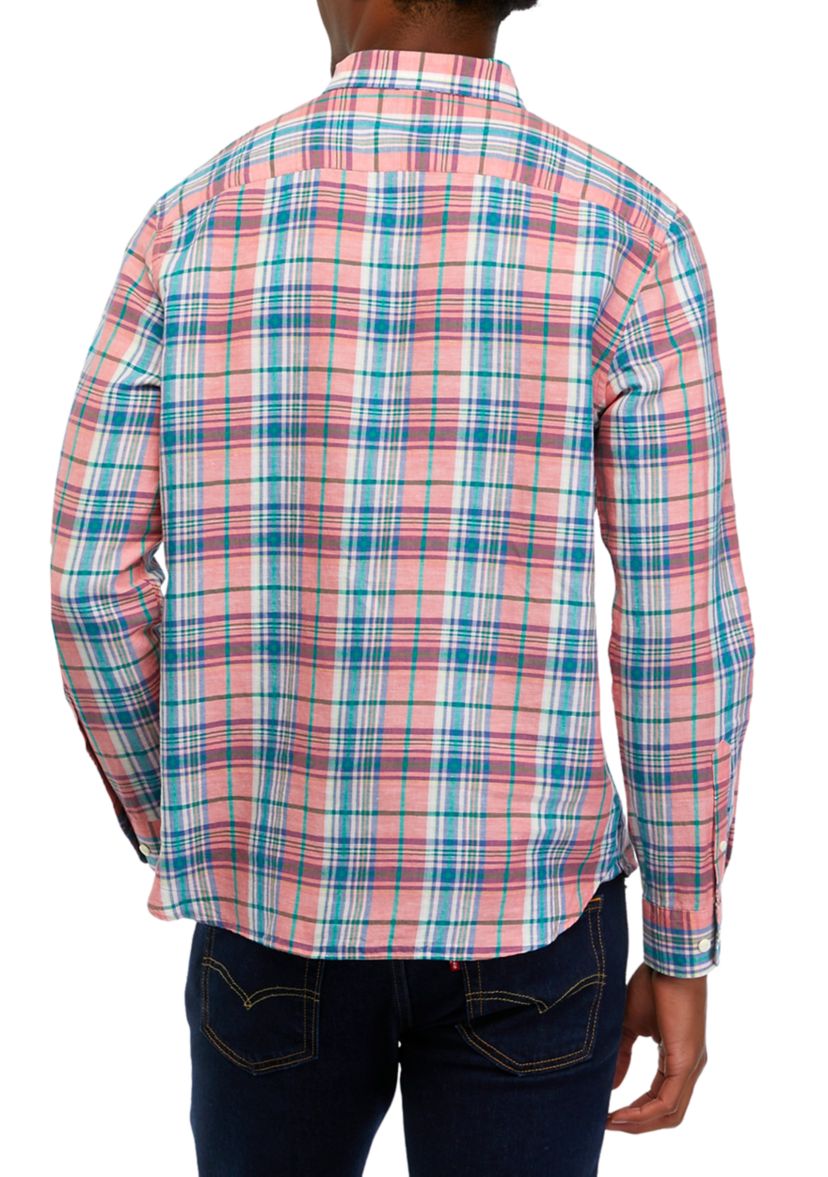 Sustainably Crafted Plaid Linen Shirt