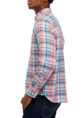 Sustainably Crafted Plaid Linen Shirt