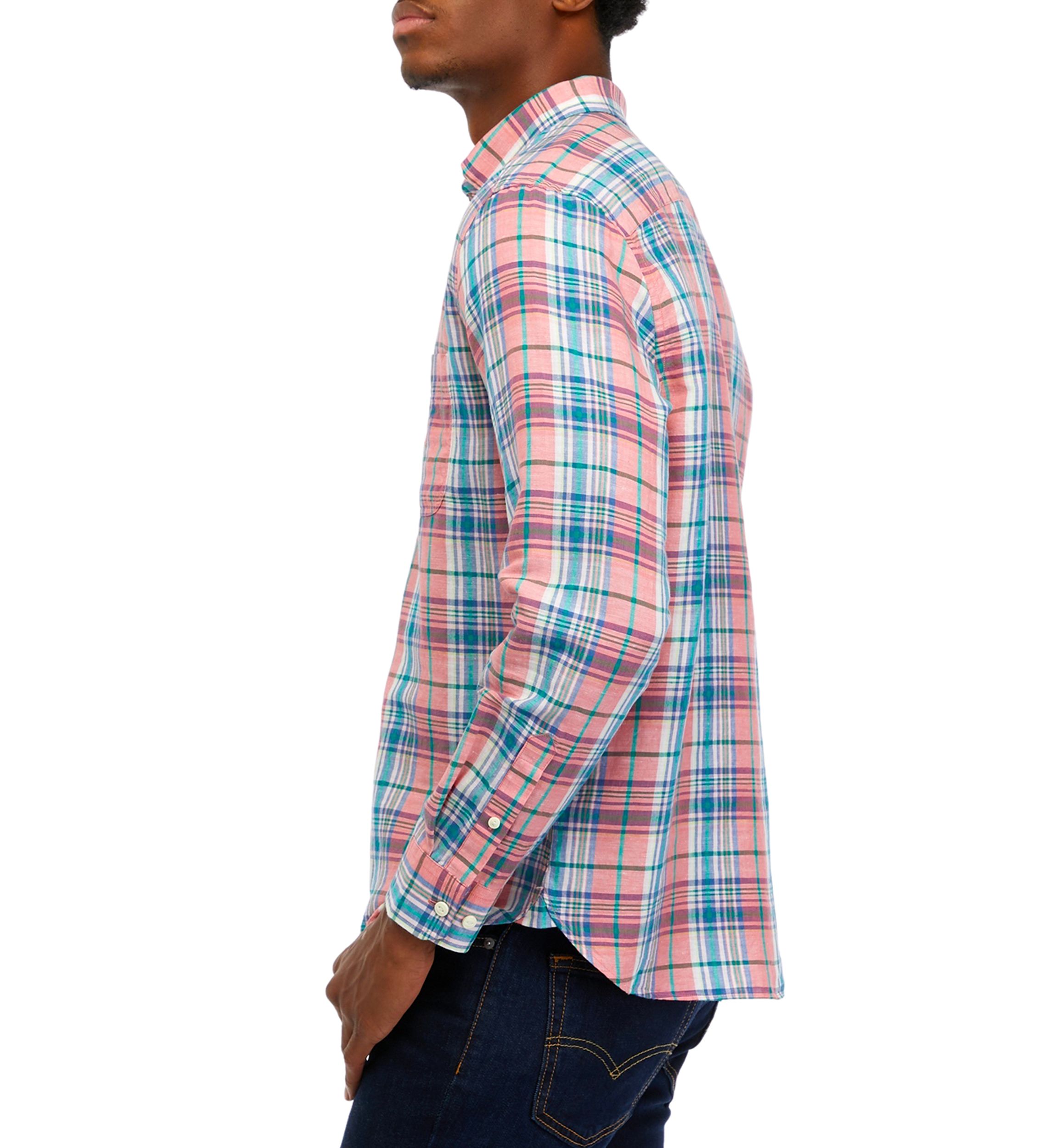 Sustainably Crafted Plaid Linen Shirt
