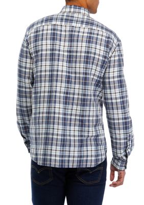 Sustainably Crafted Plaid Linen Shirt